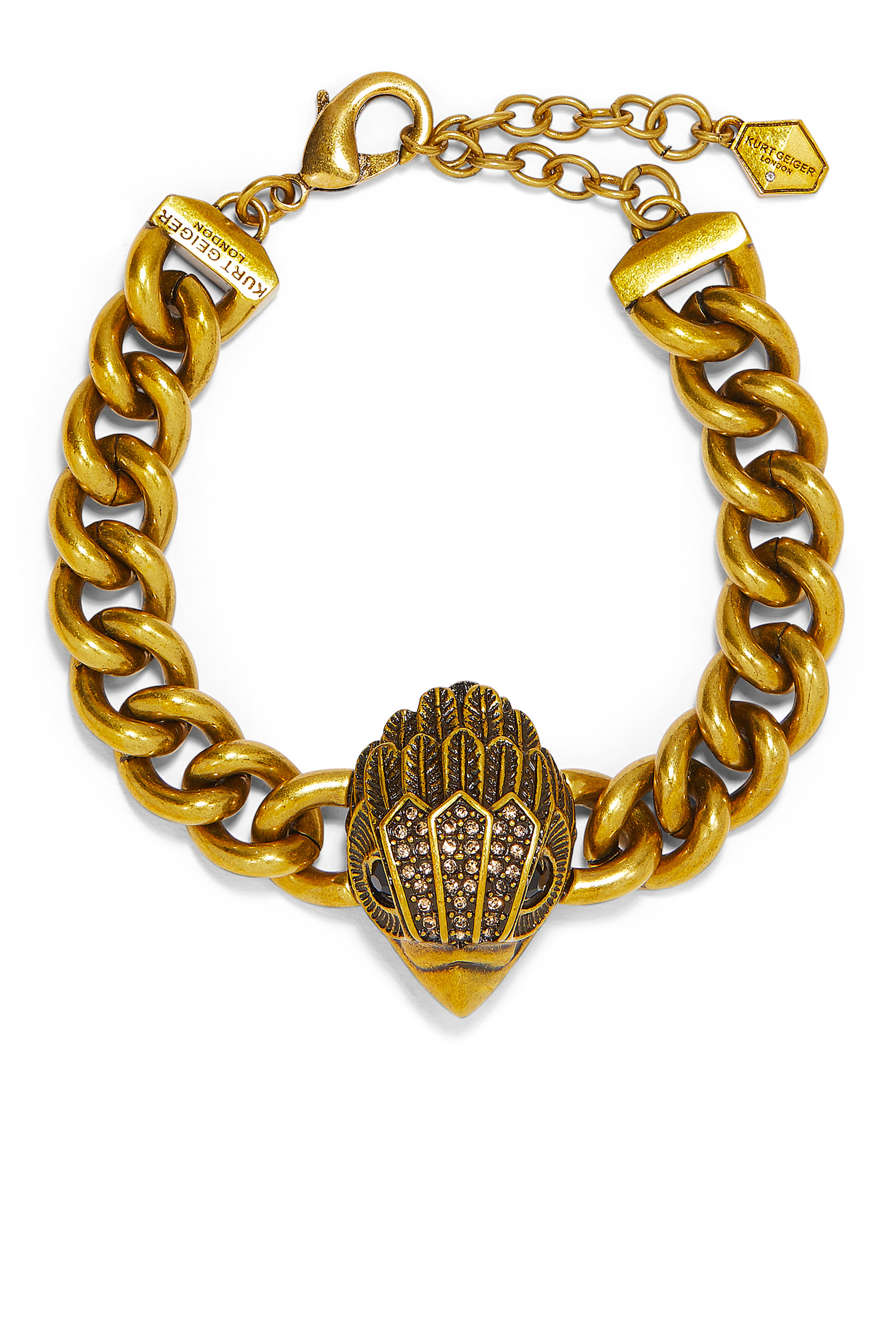 سوار سميك بحلية بشعار النسر نحاس مقاس XL