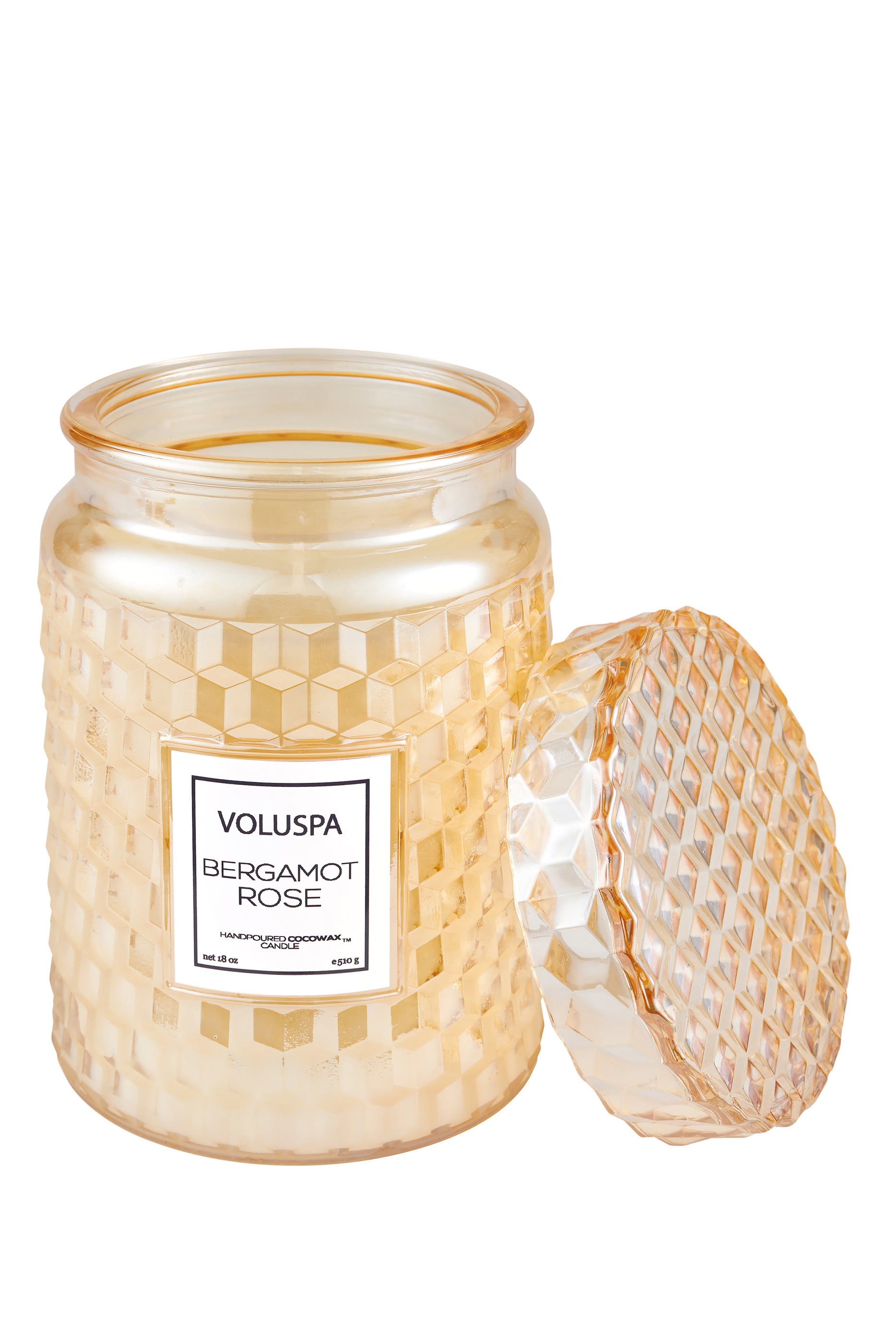 شمعة برغموت روز ببرطمان كبير