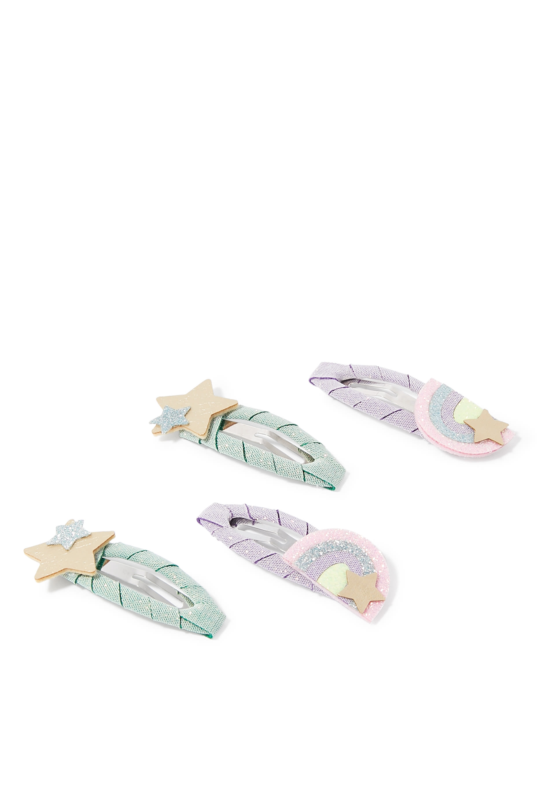 مجموعة مشابك شعر اوفر ذا راينبو للأطفال