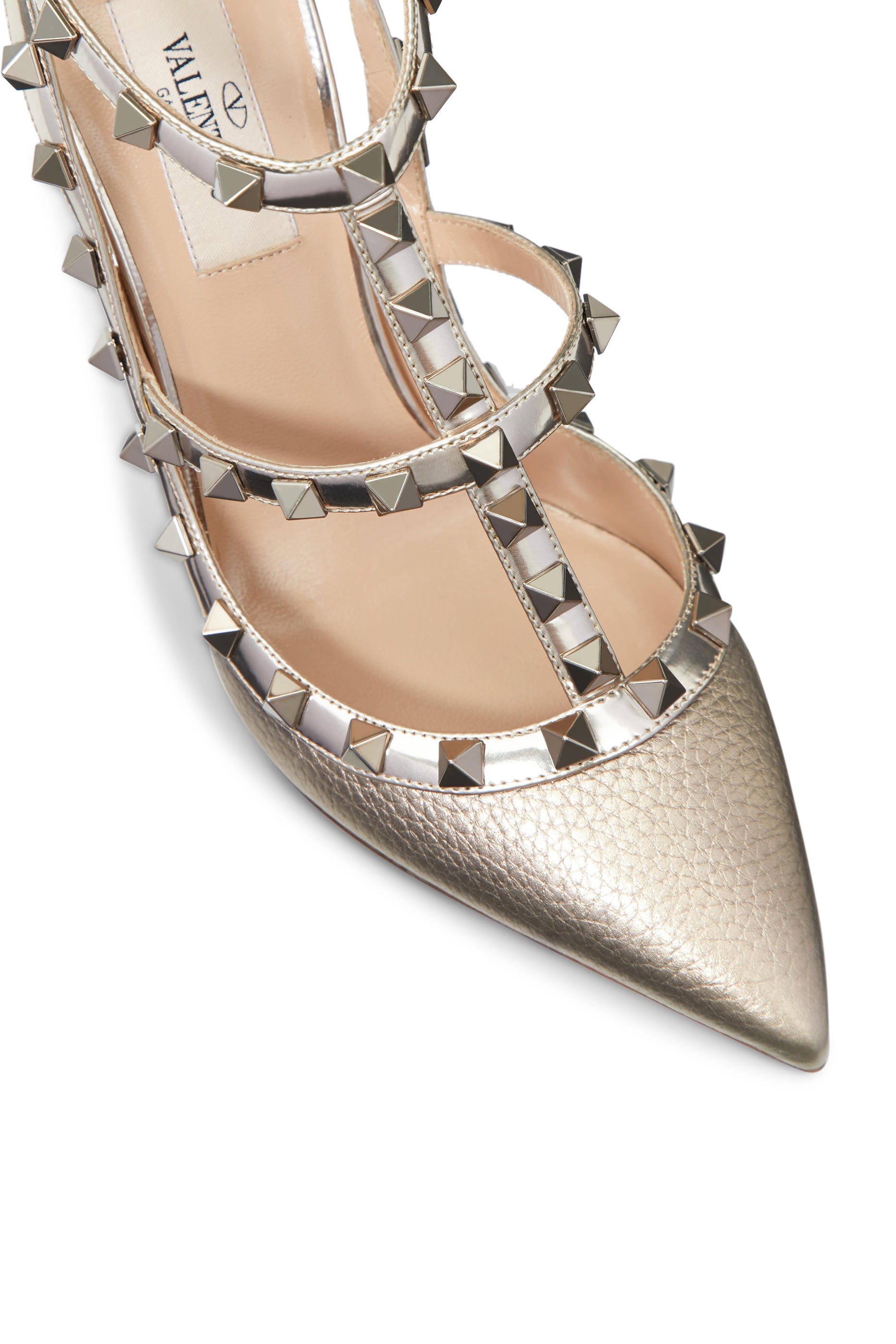 Rockstud Leather 100 Pumps