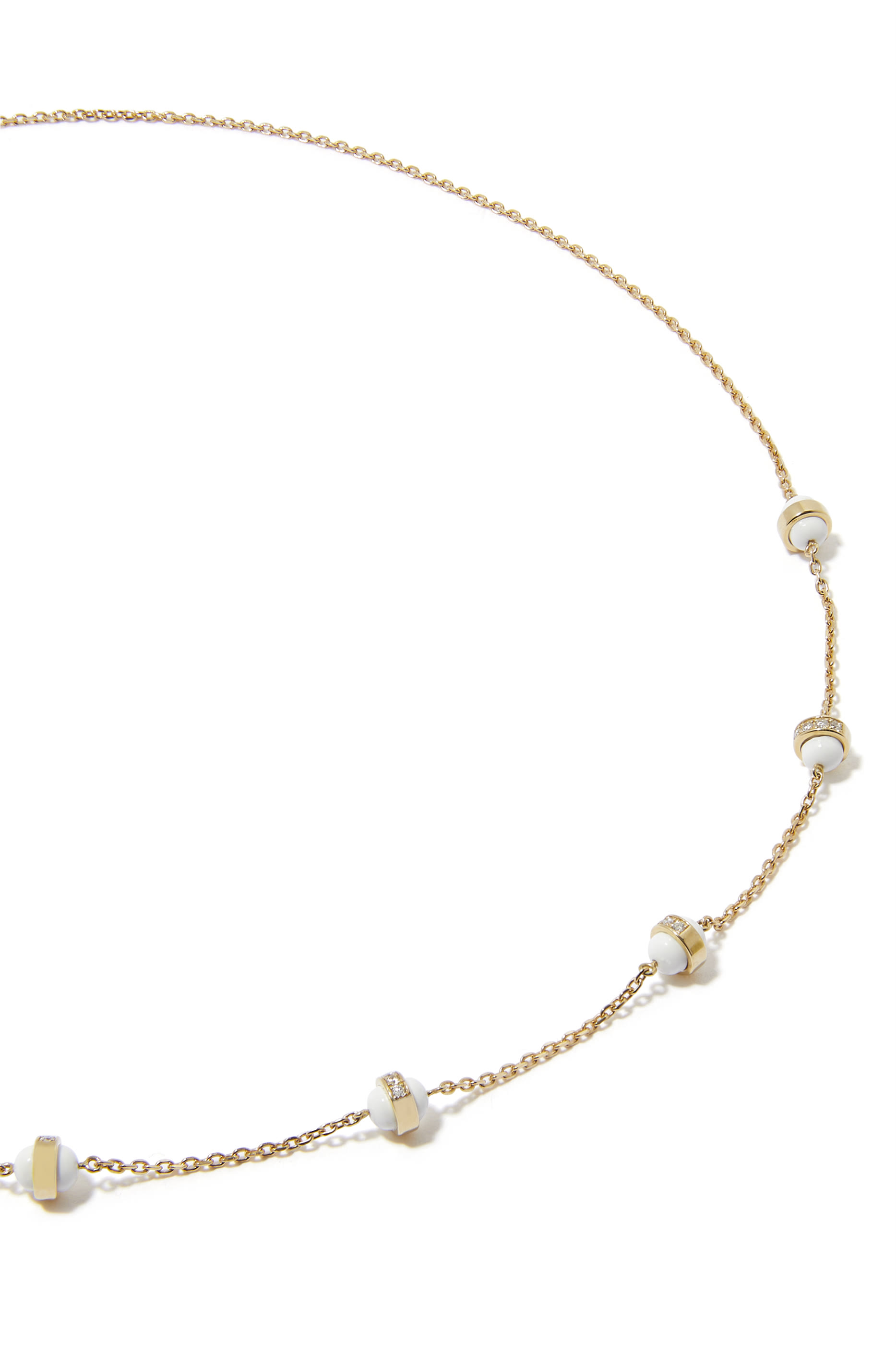 The 5 Dots Hydrogen Necklace, 18k Yellow Gold & Diamonds
