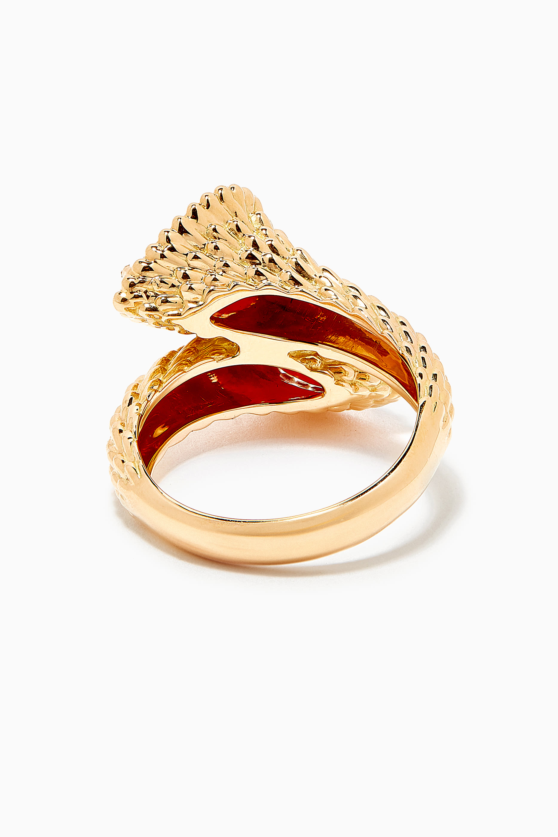 خاتم سيربنت بوهيم توا اي موا مرصع بالعقيق الأحمر