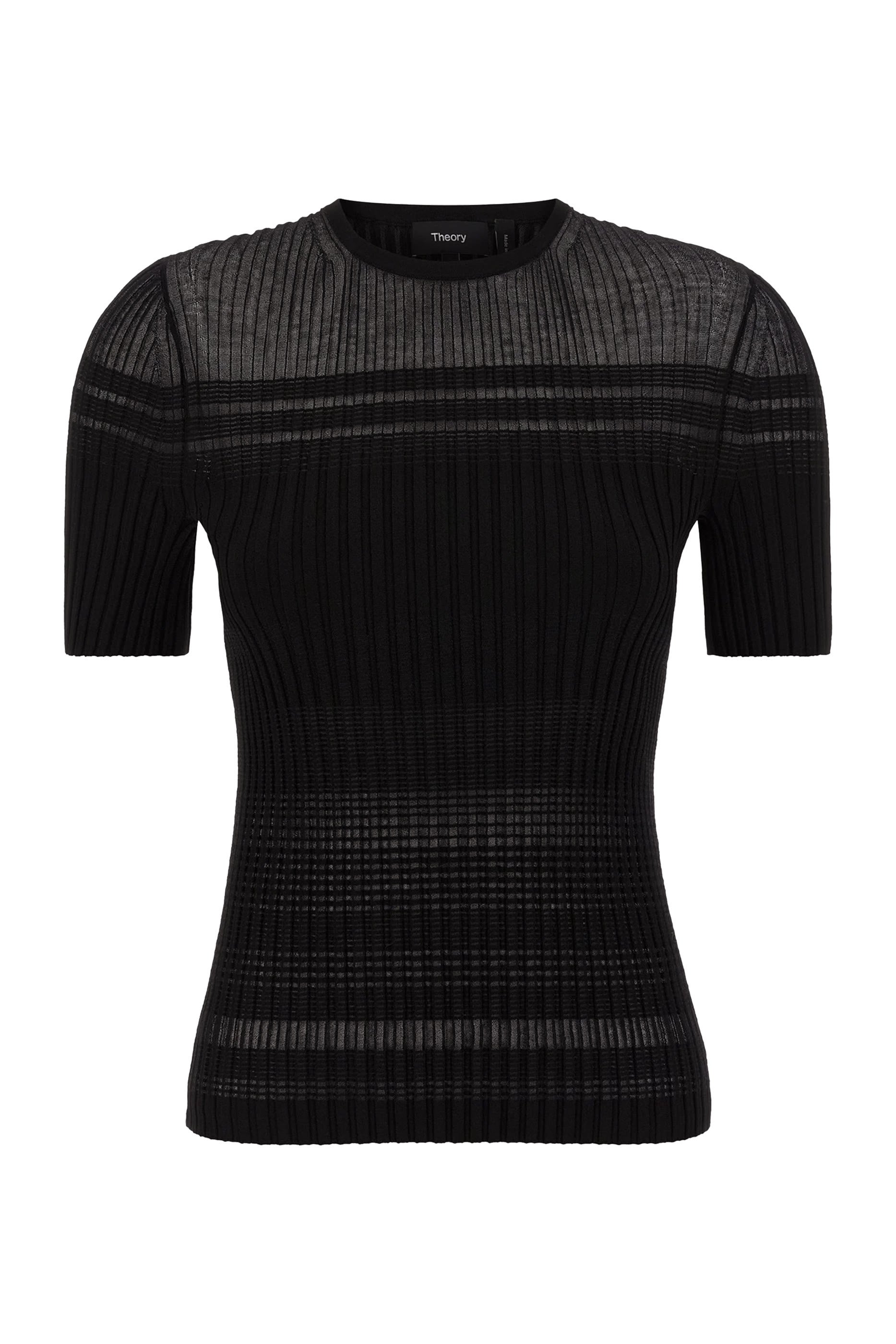 تيشيرت مخطط شفاف