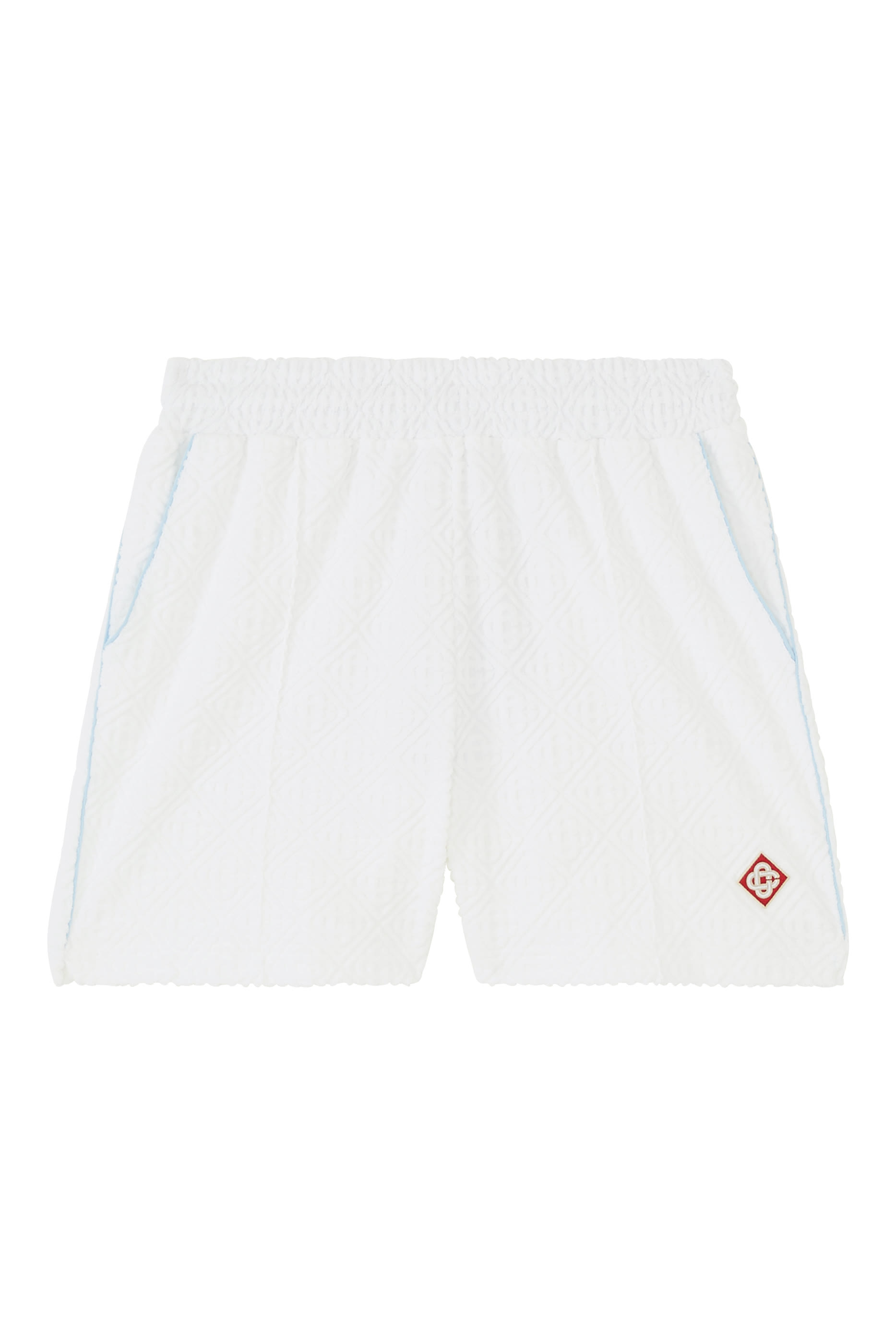 شورت قطن تيري بنقشة حروف شعار الماركة