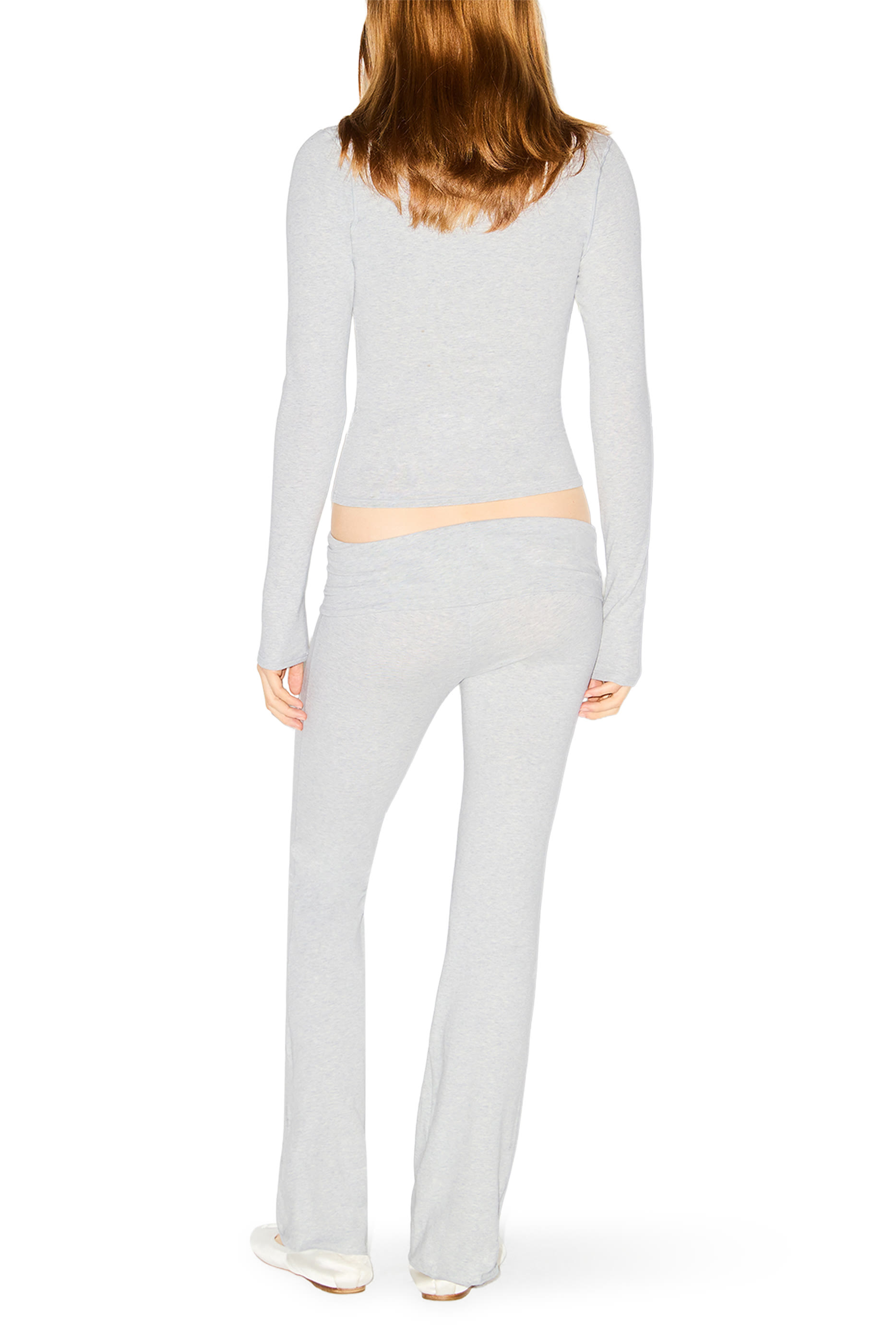 بنطال بطيات قطن جيرسيه