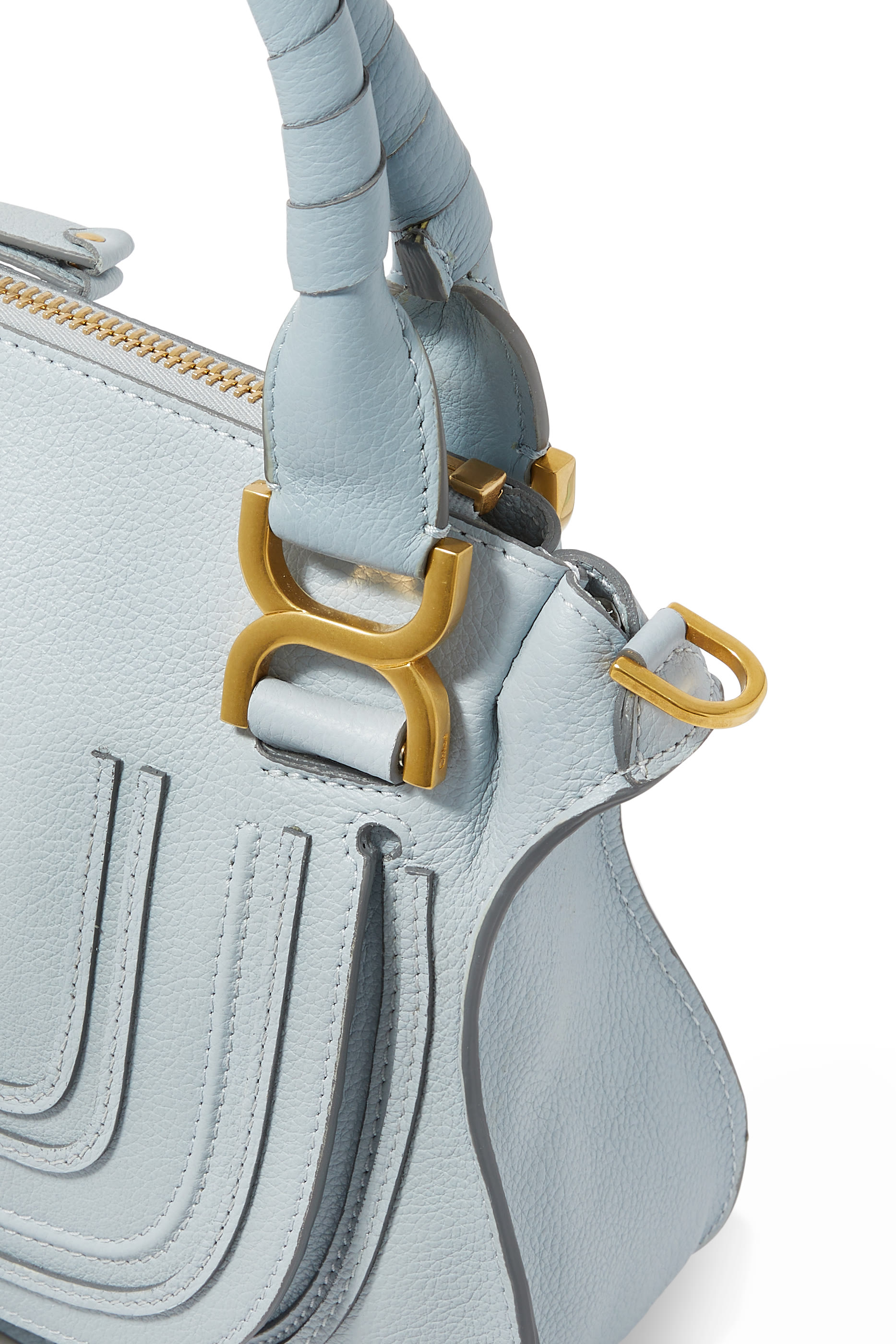 حقيبة كتف مارسي صغيرة جلد بارز الملمس