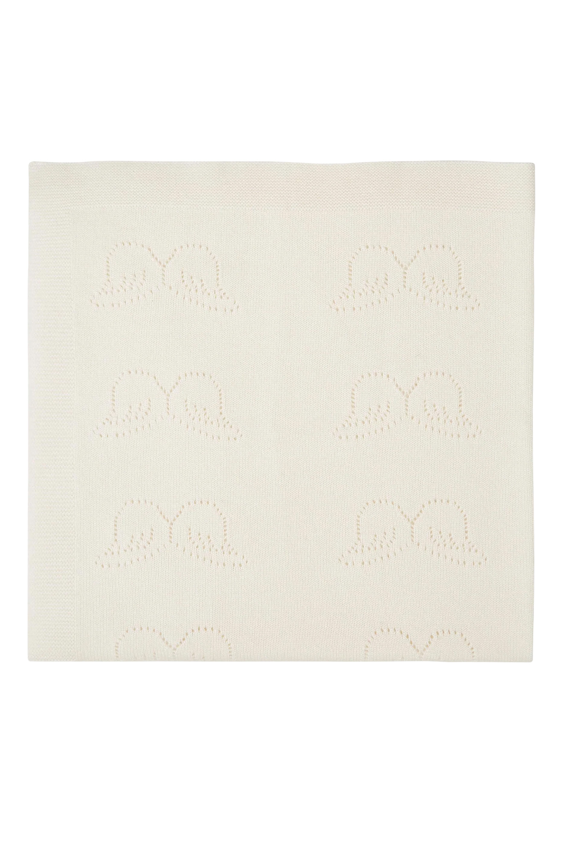 بطانية بتطريز شعار الماركة كشمير