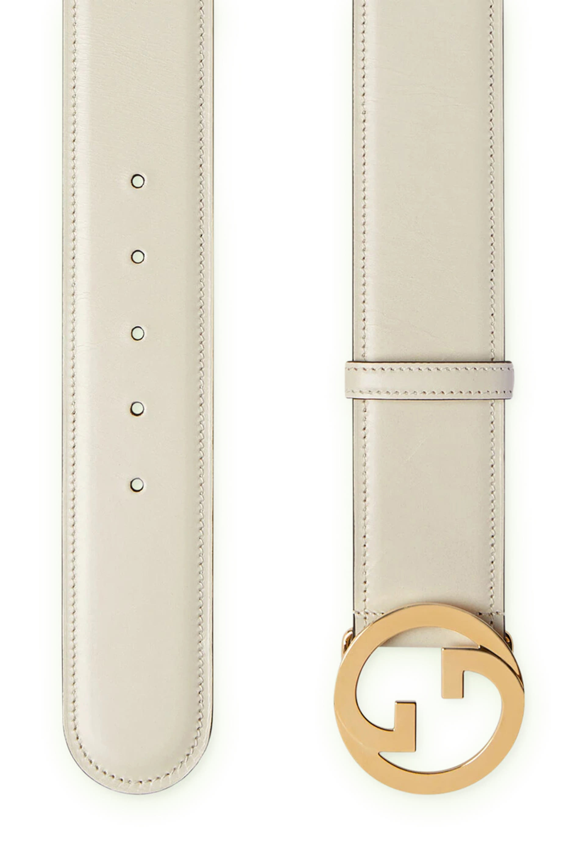 حزام بلوندي جلد عريض