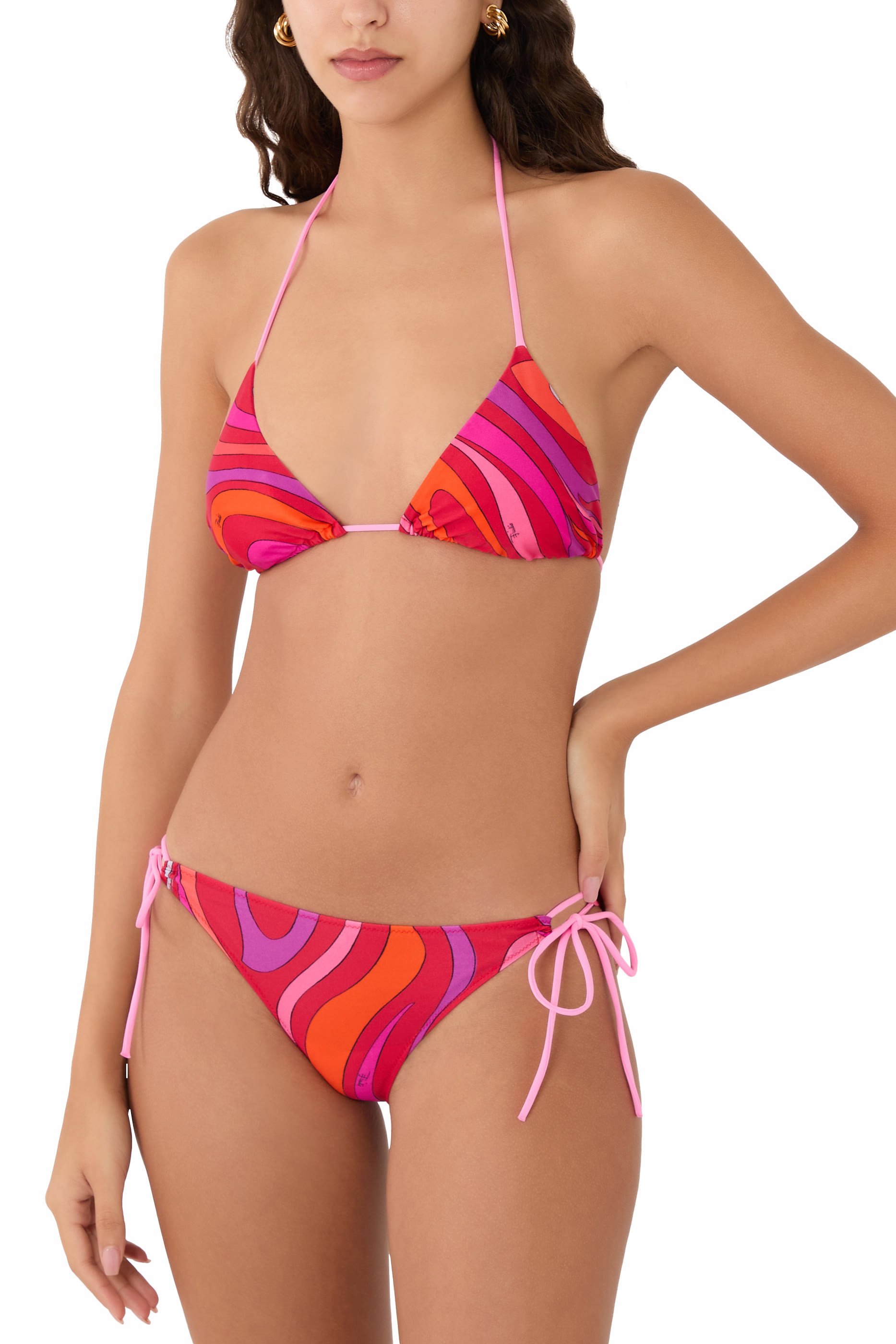 قطعة بيكيني علوية قابلة للتعديل بطبعة مارمو