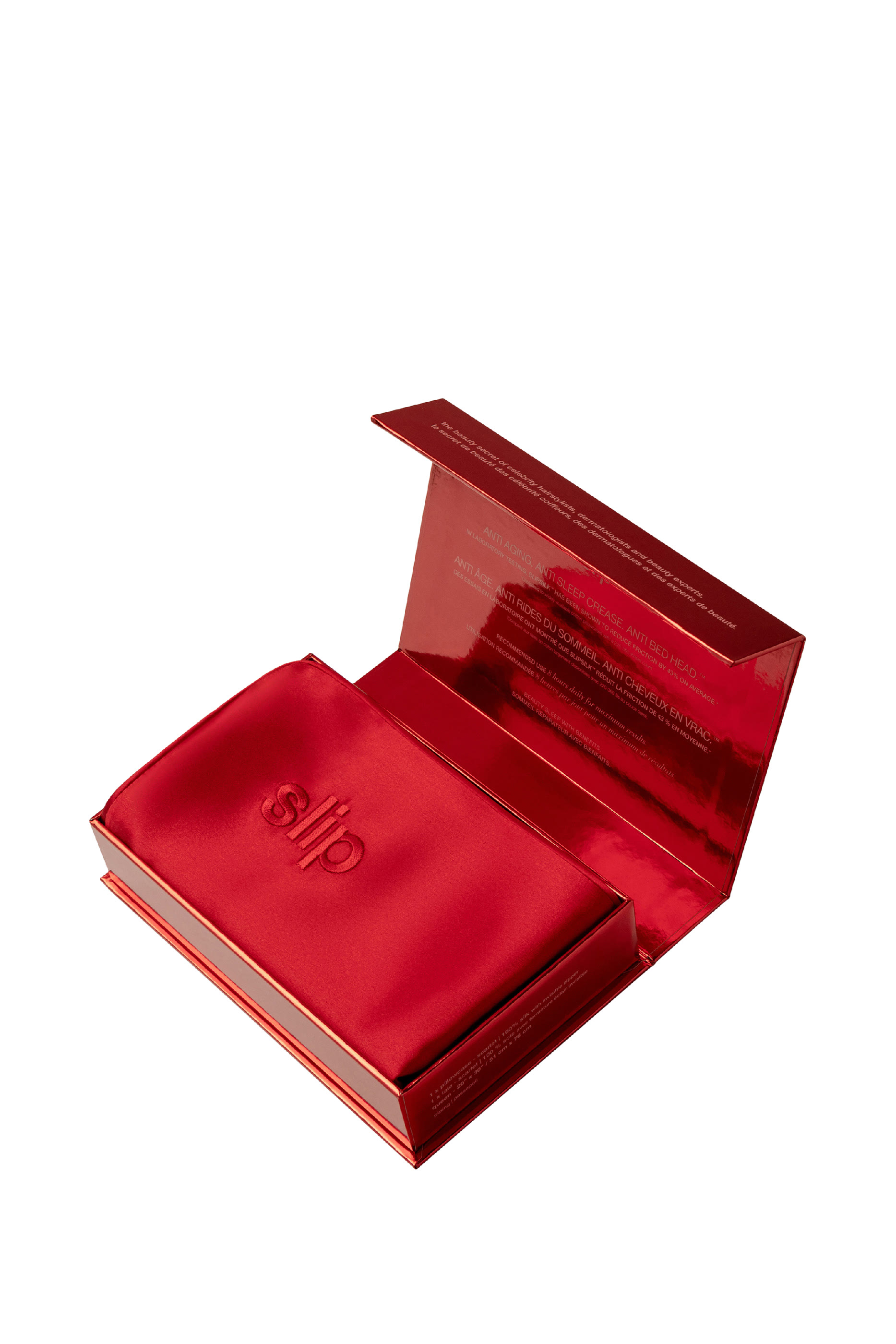 غطاء وسادة قرمزي بحجم كوين بسحاب