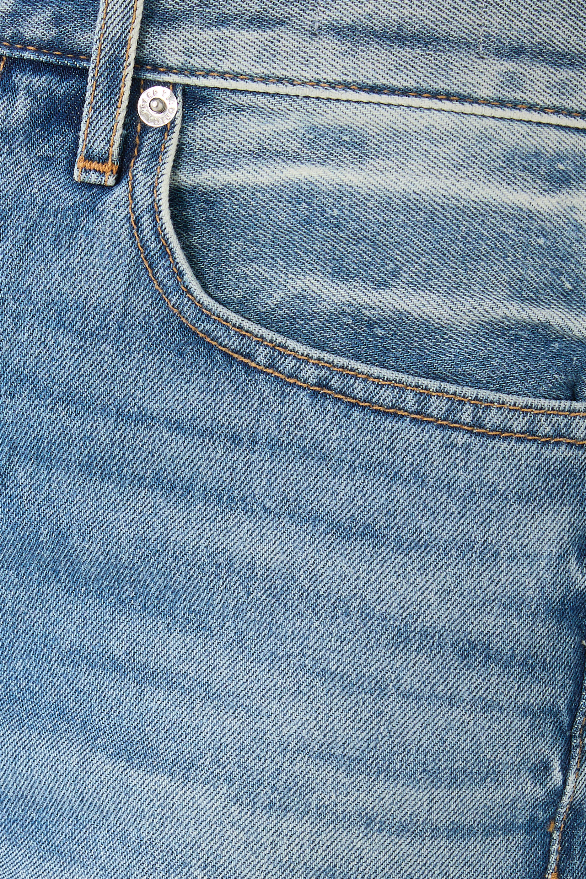 بنطال جينز ديلان بتصميم رقع بقصة ساق مستقيمة