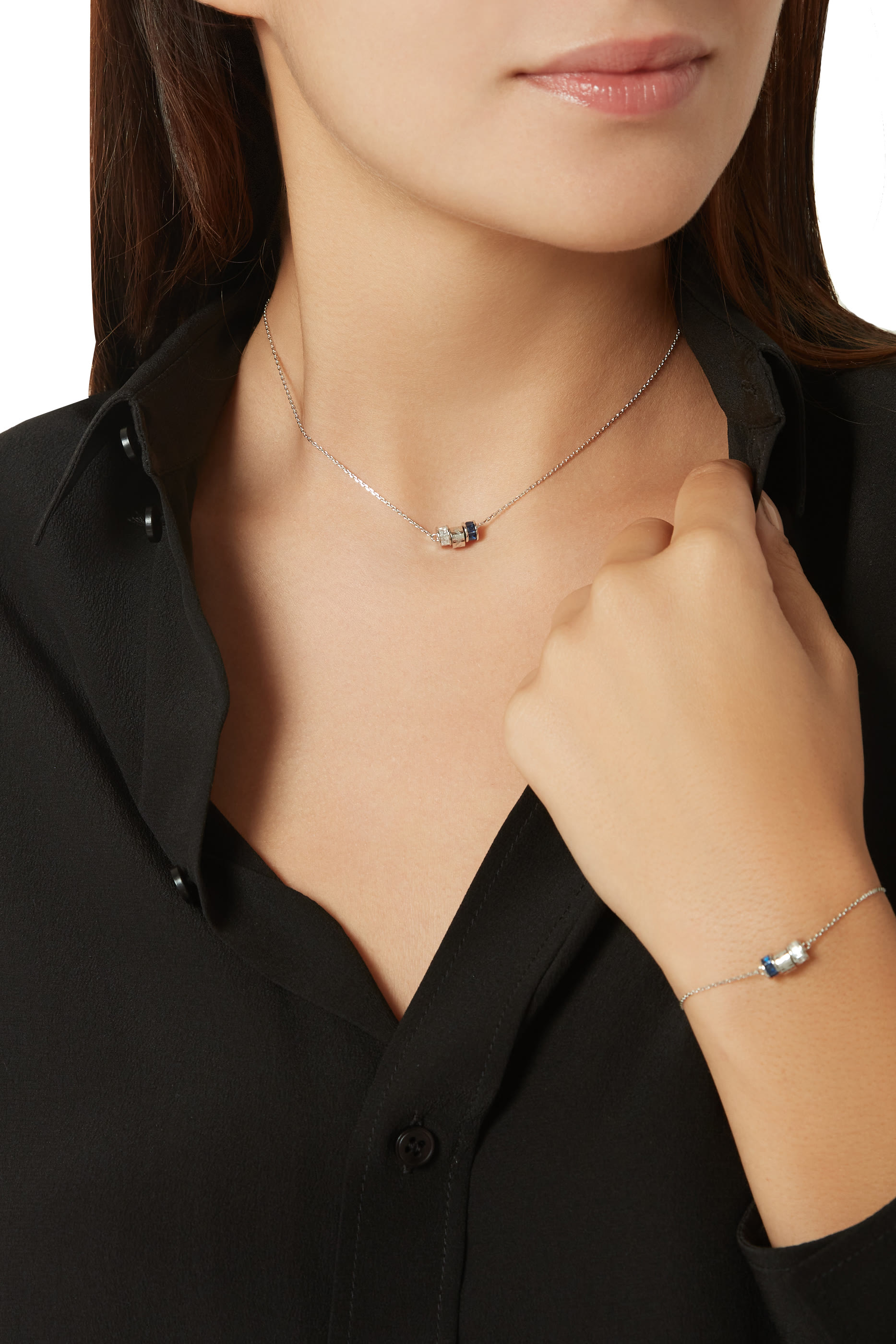 قلادة كومبوننتس فضة إسترلينية