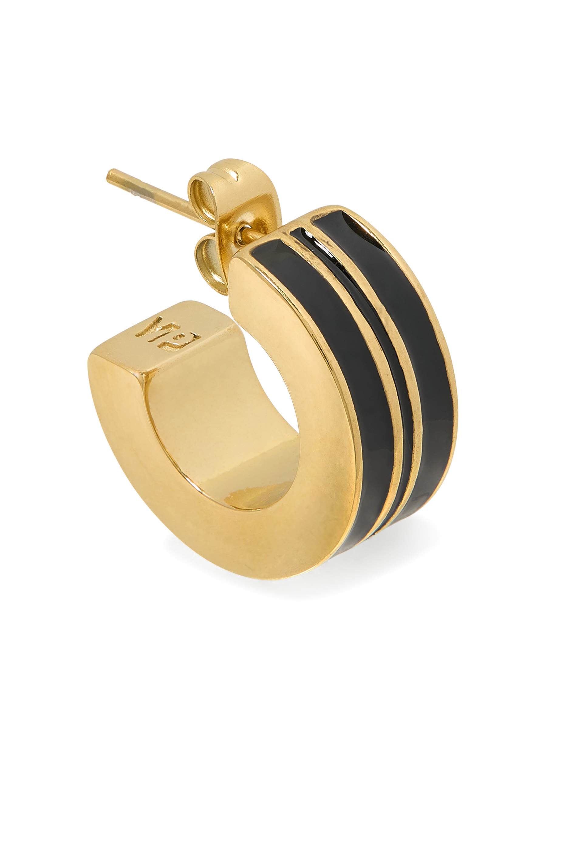 أقراط دائرية بتصميم سميك بلونين