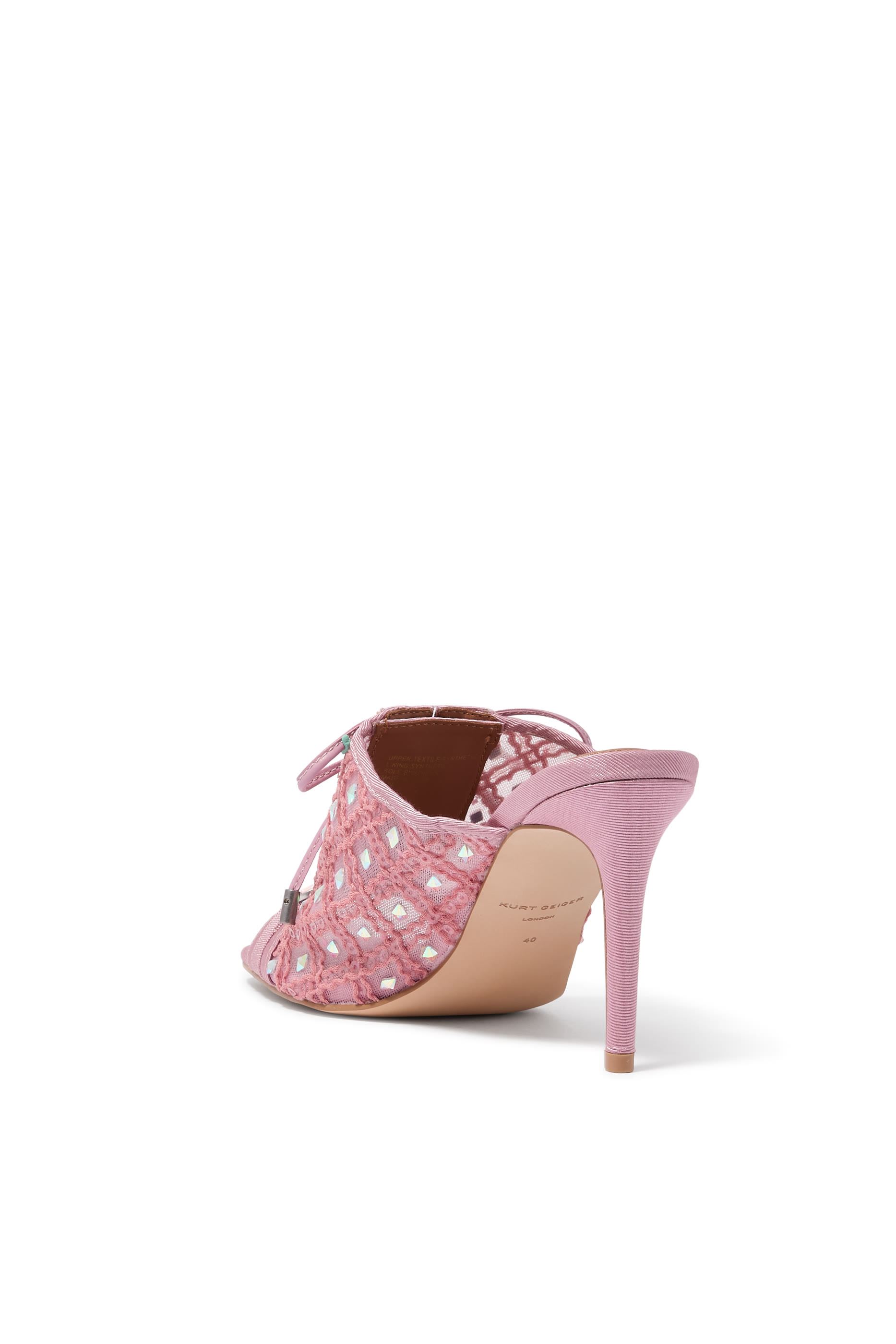 حذاء مانشون كورسيه بكعب مفتوح من الخلف