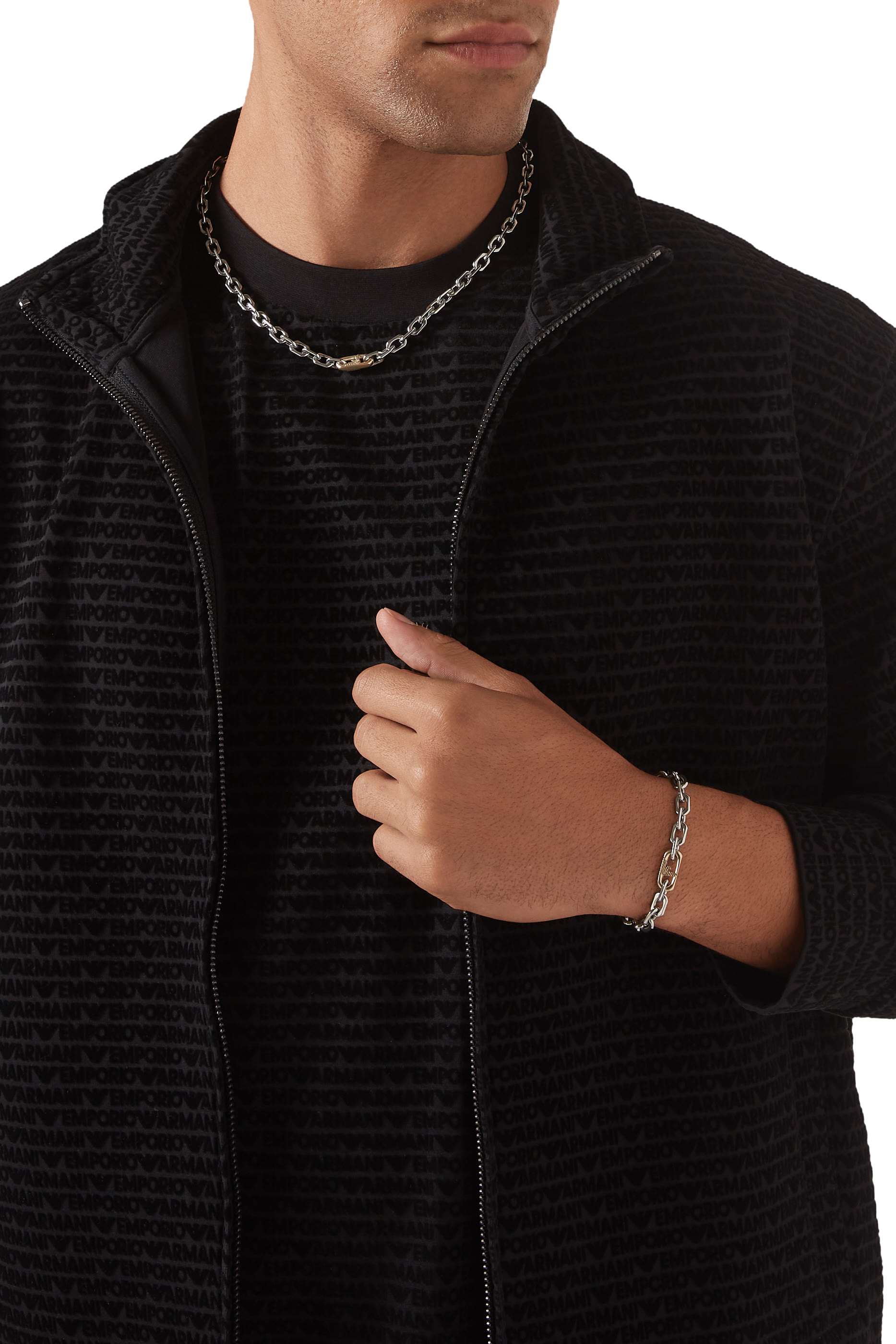 قلادة سلسلة بلونين ستانلس ستيل