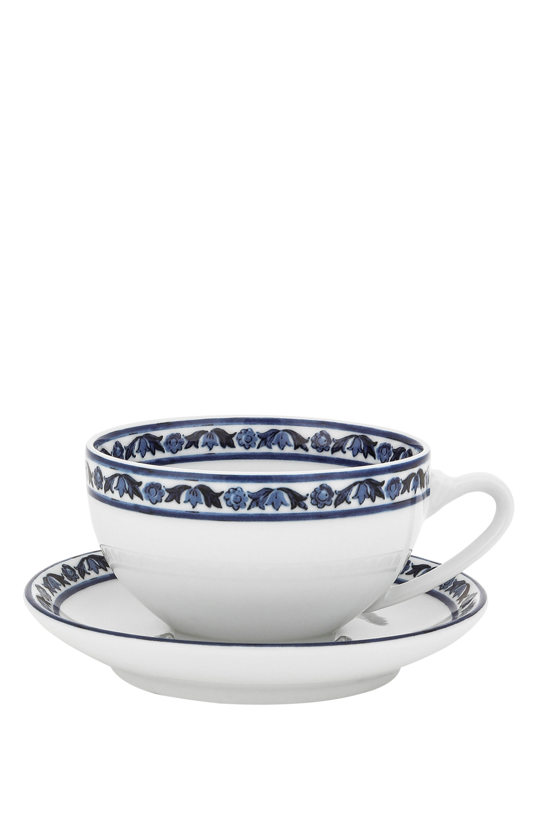 طقم فنجان شاي وصحن بلو ميديتيرانيو، قطعتان