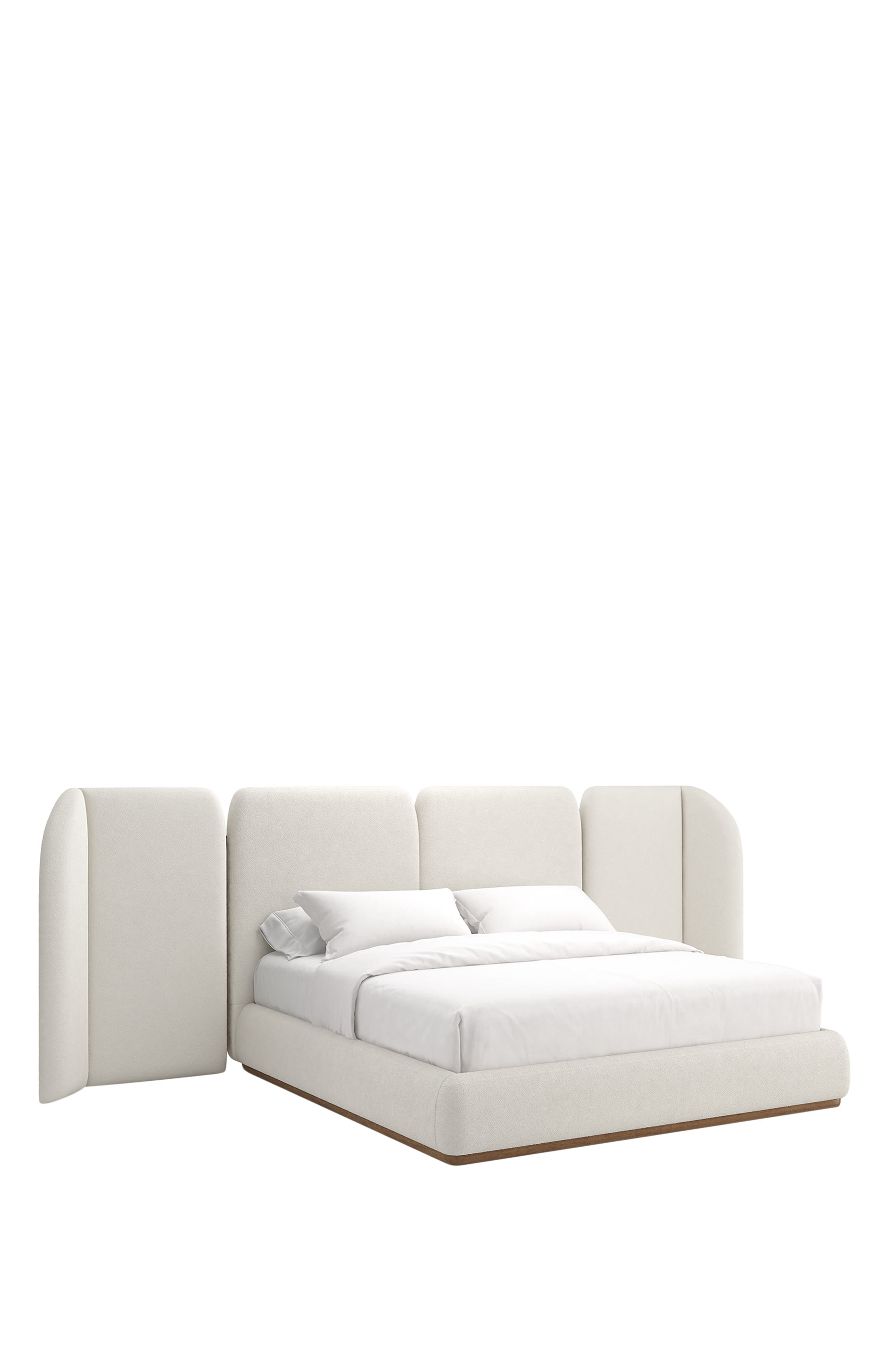 سرير مالطا كينغ مع ألواح