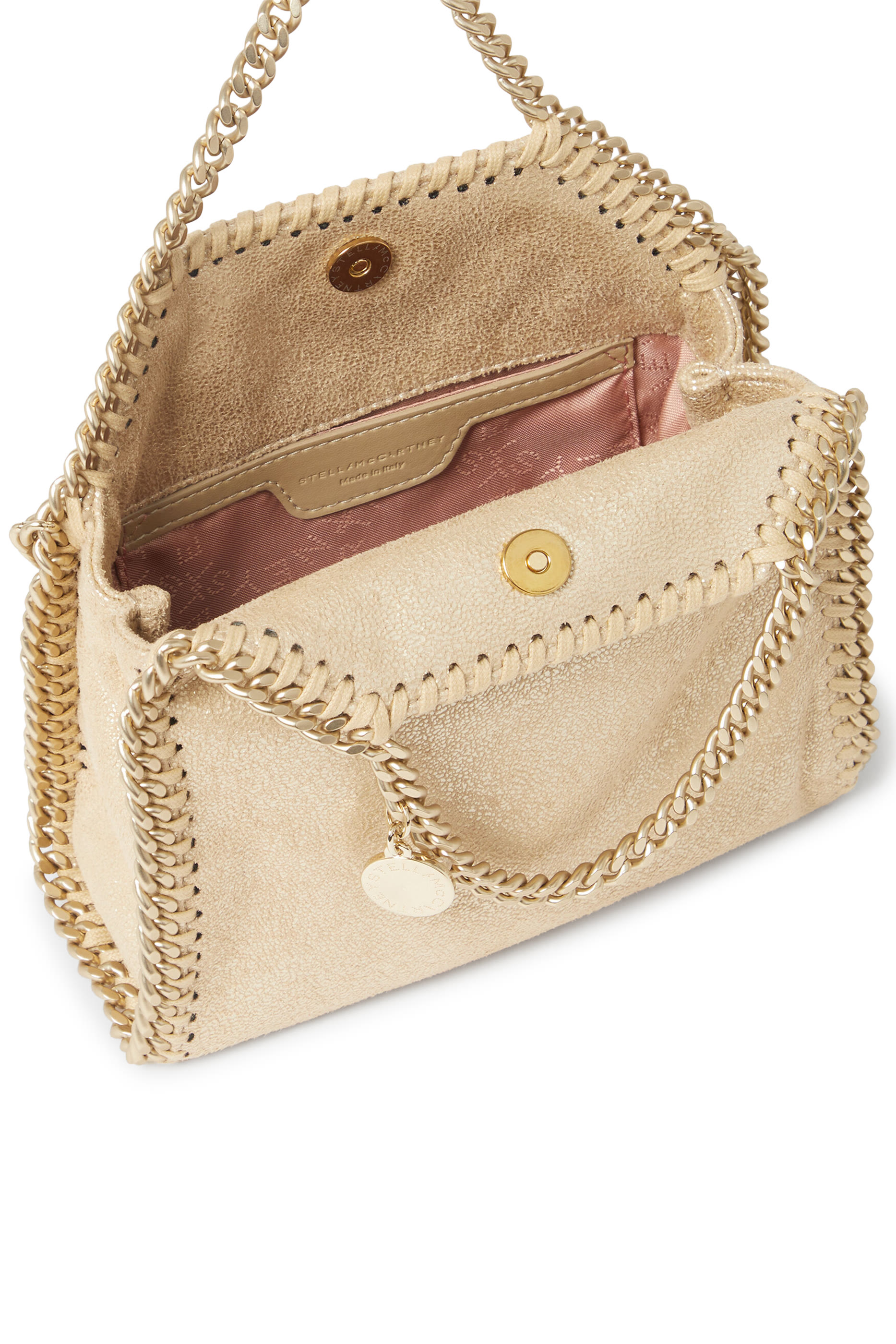 حقيبة يد فالابيلا صغيرة مرصعة بكريستال قماش شبكي