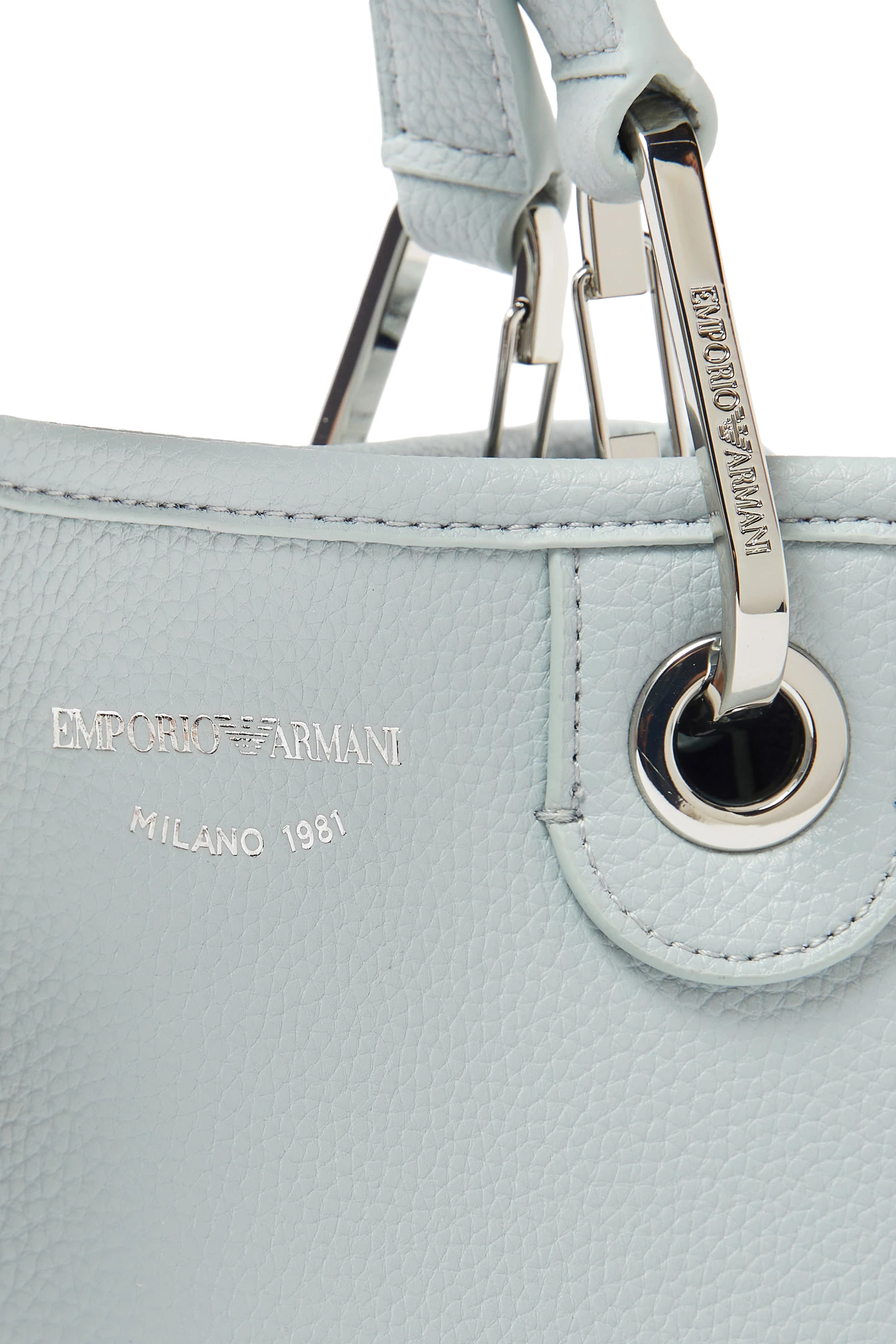 حقيبة يد صغيرة بنقشة شعار الماركة