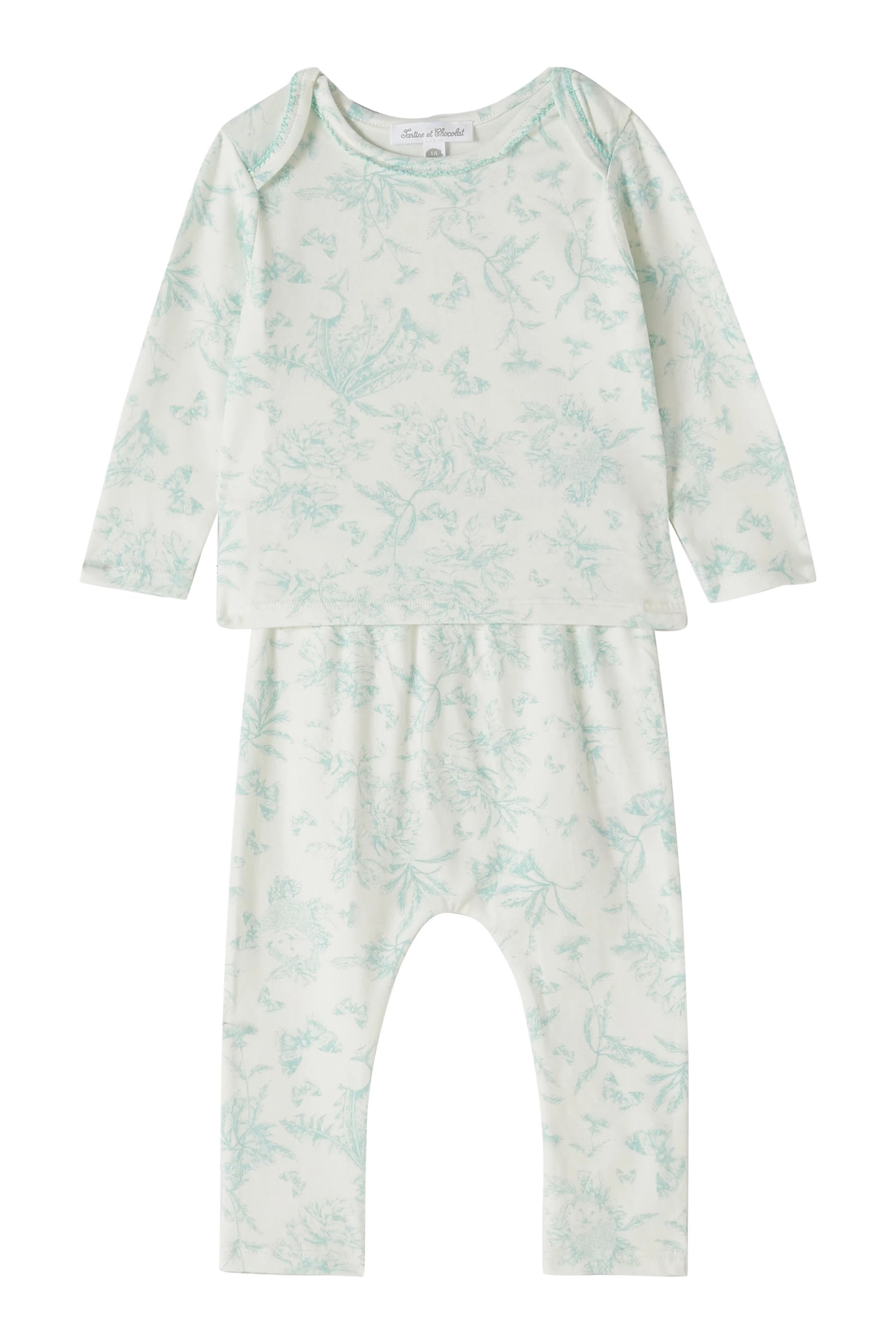 طقم بيجامة بطبعة غرافيكية للأطفال