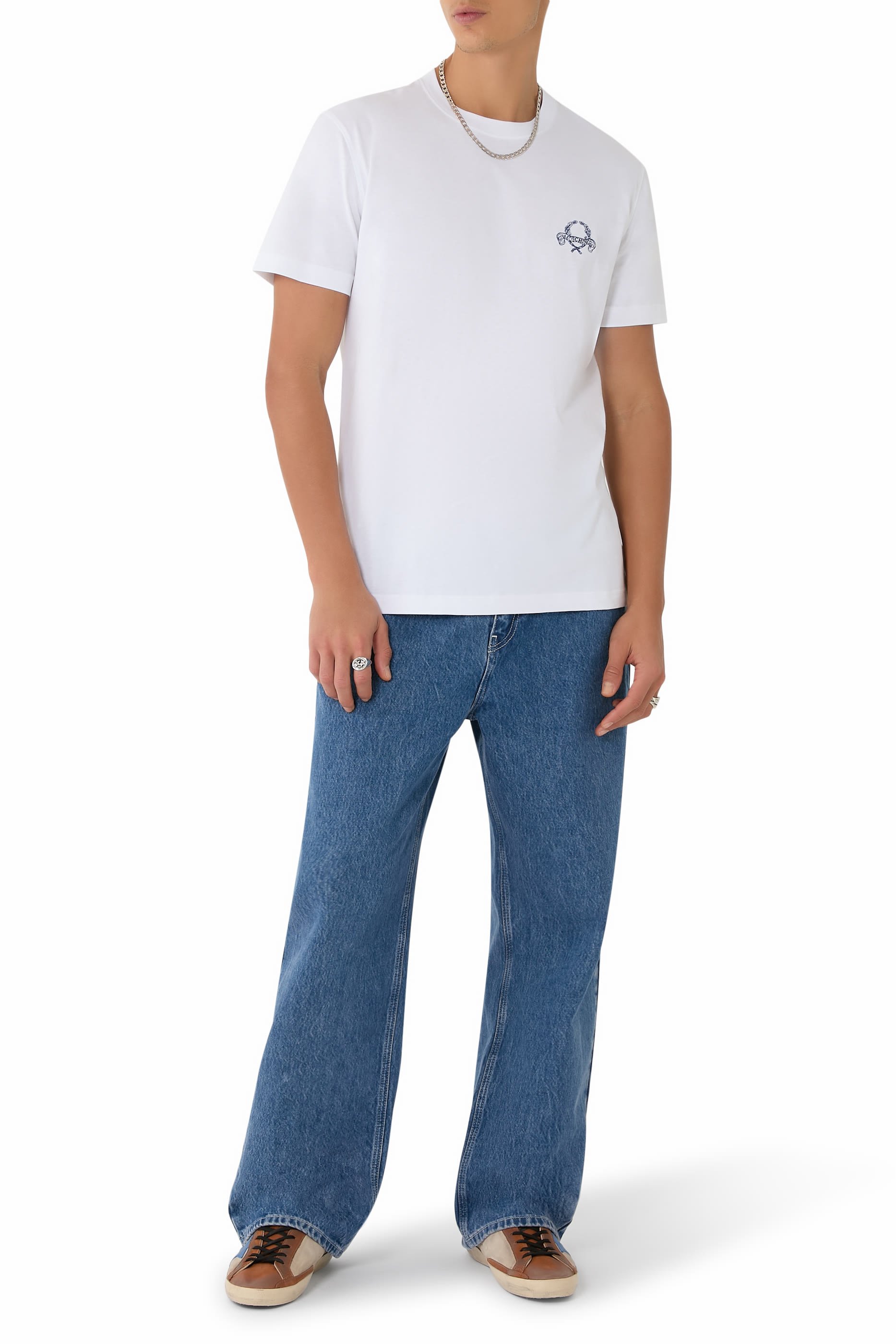 تيشيرت بشعار الماركة قطن جيرسيه