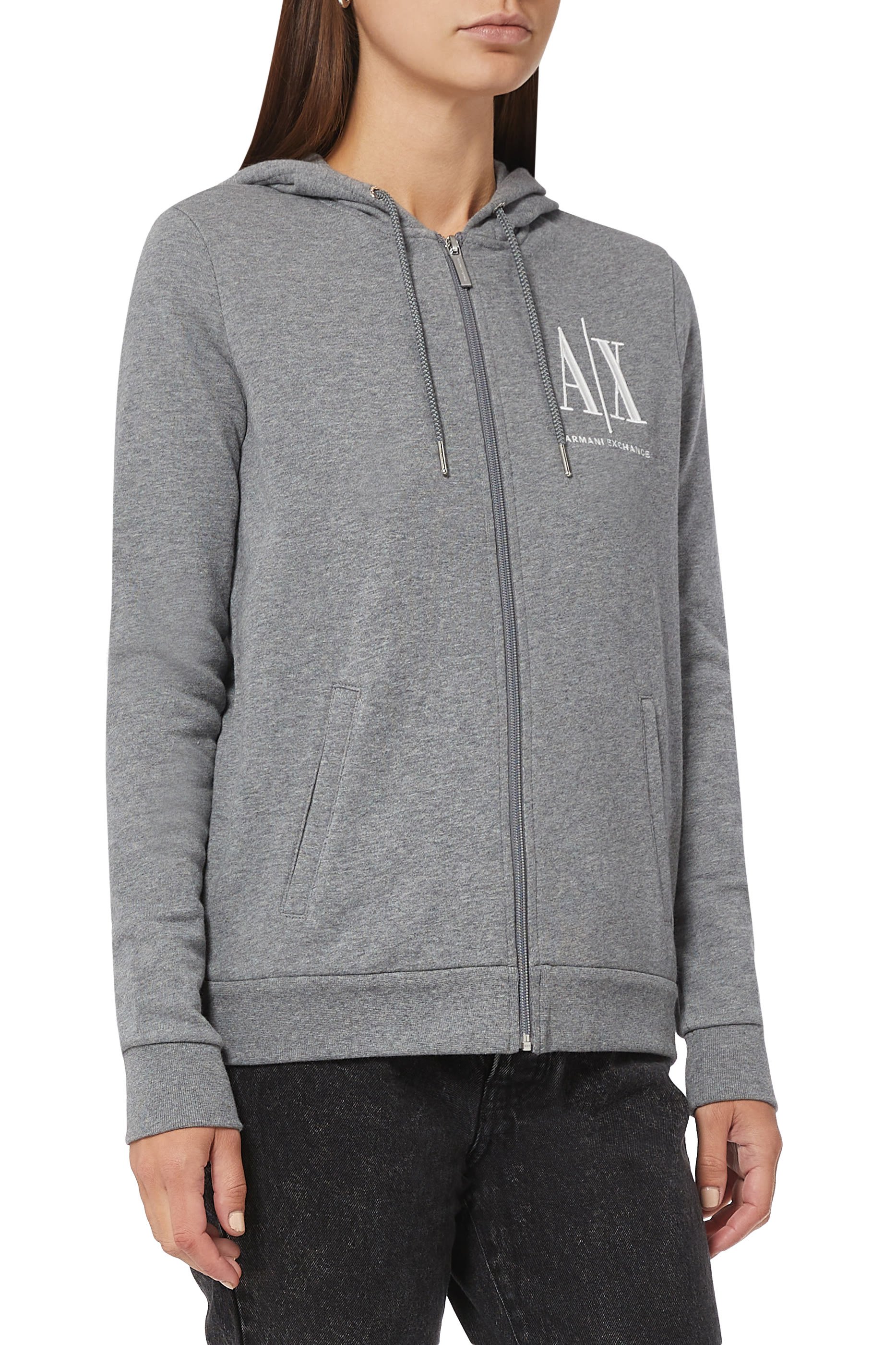 جاكيت ايكون بريود بغطاء رأس وسحّاب