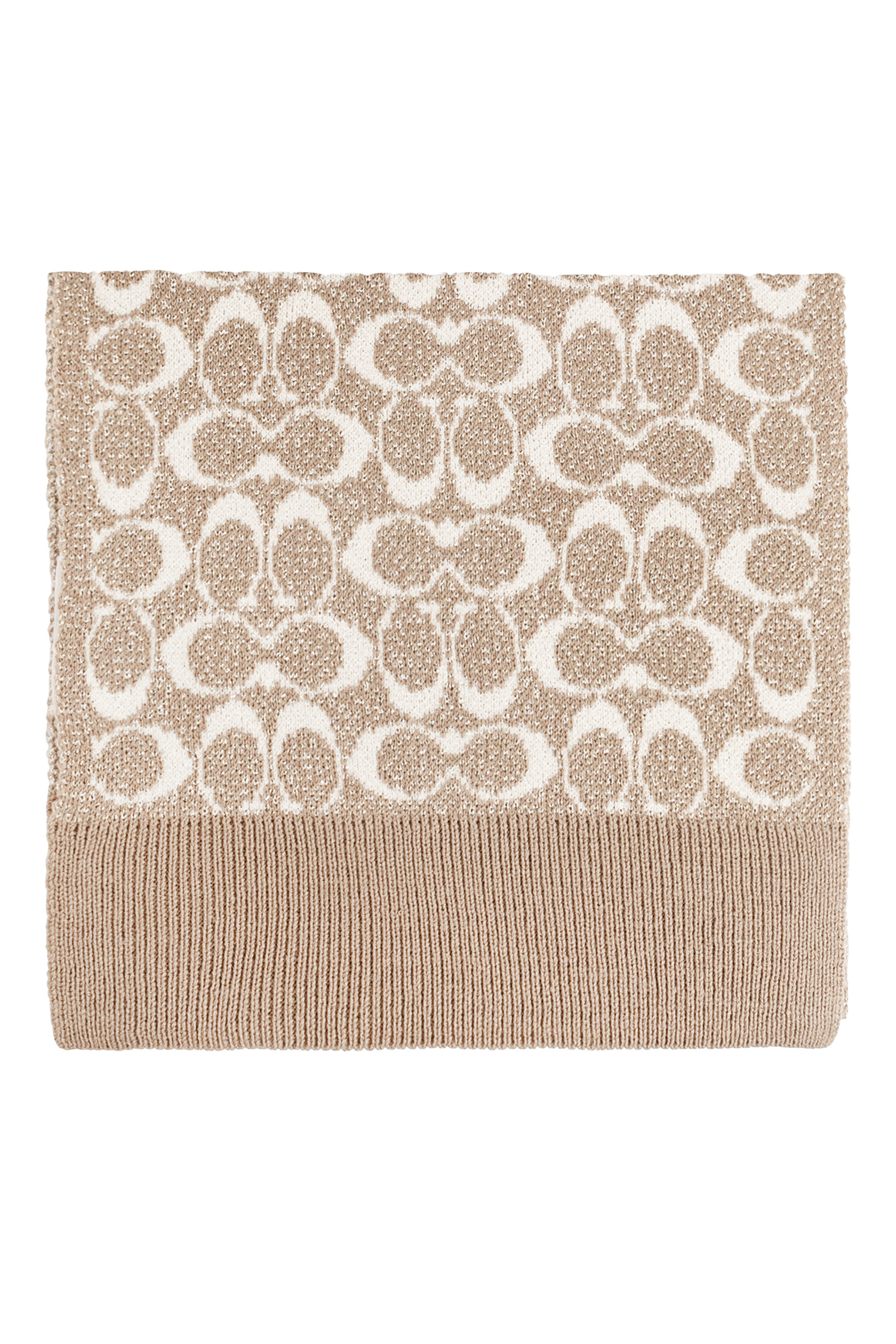 وشاح بنقشة حرف شعار الماركة