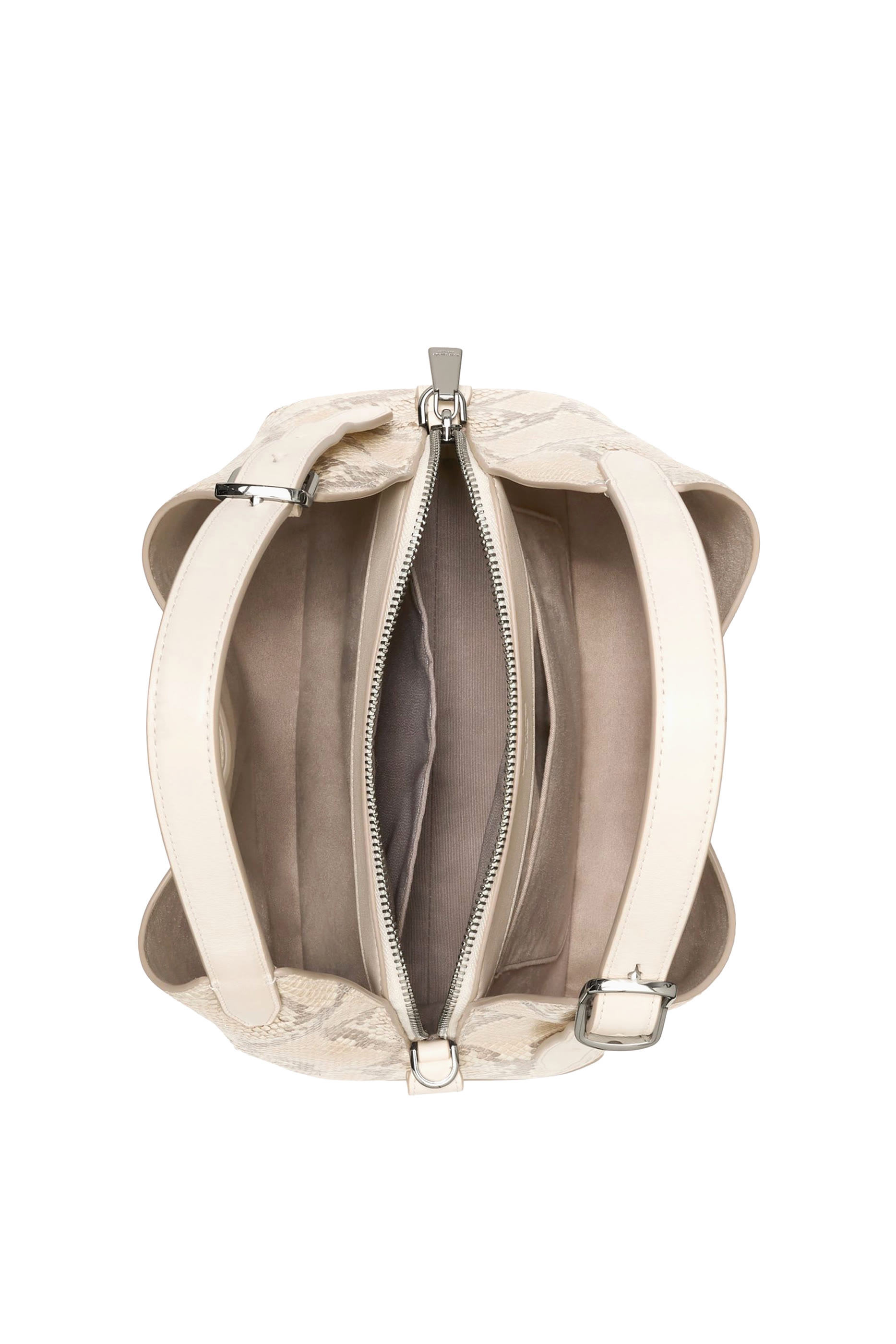 حقيبة يد ديكو كروس بودي متوسطة جلد بنقشة جلد الثعبان