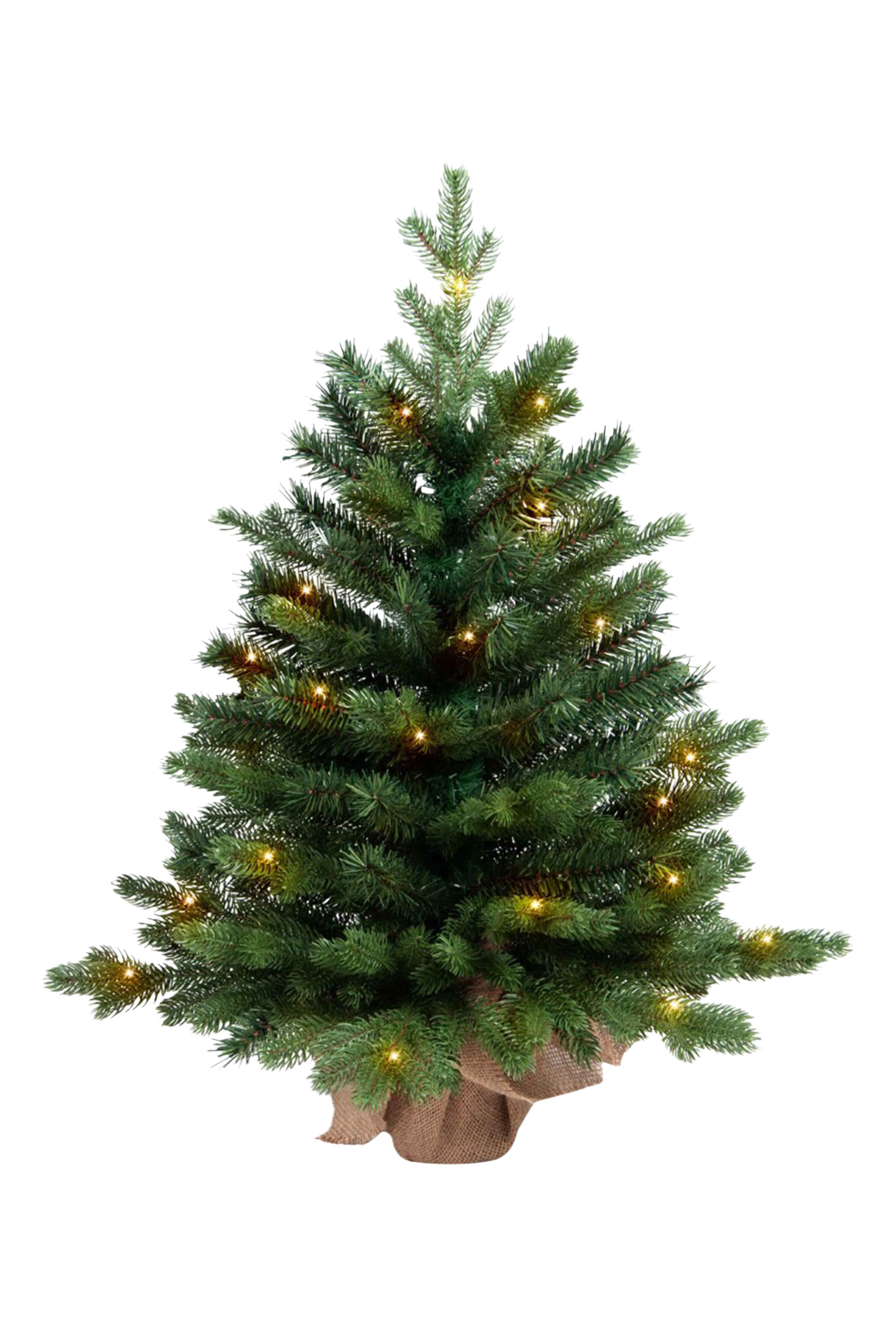 شجرة كريسماس صناعية سبيتسبيرجين بإضاءة أل آي دي، 75 سم