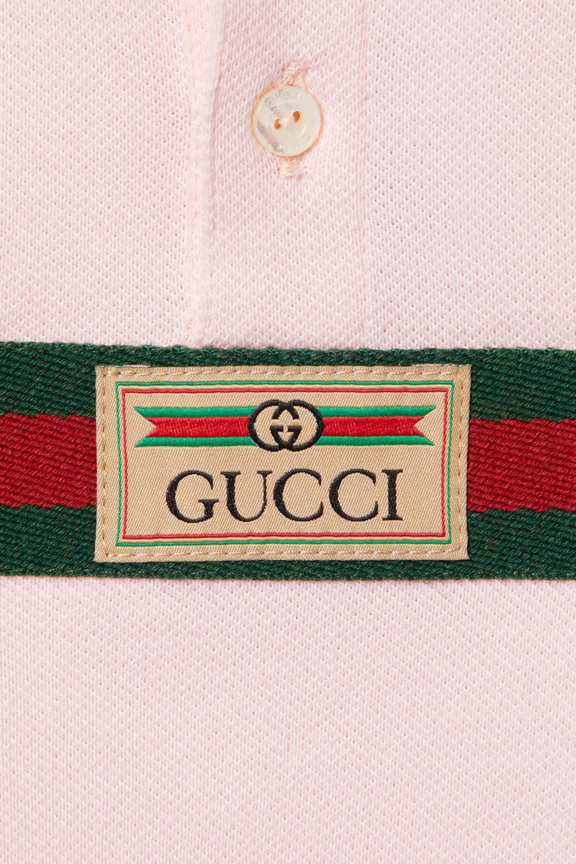 قميص بولو بشريط ويب قطن للأطفال