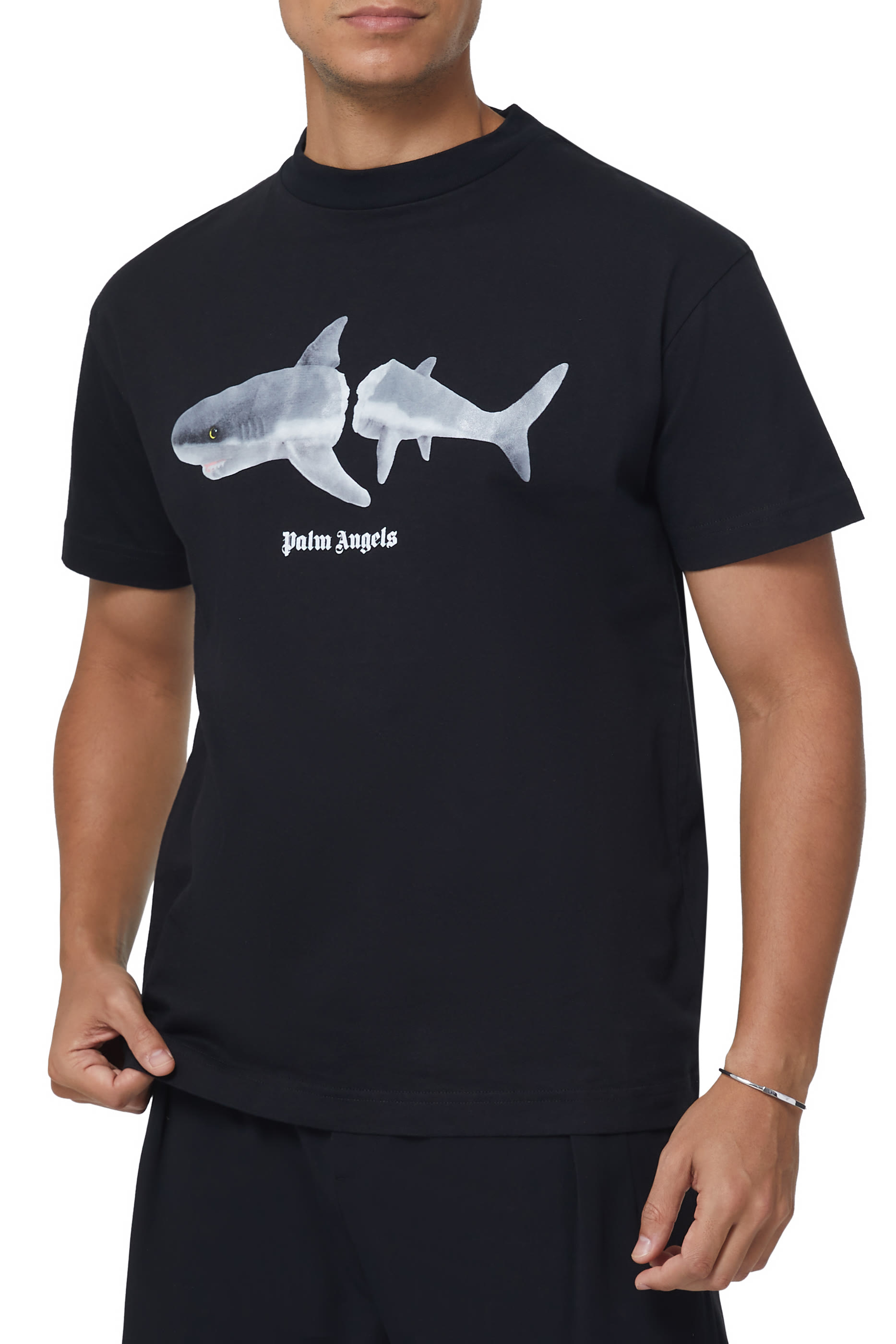 Shark-Print Logo T-Shirt