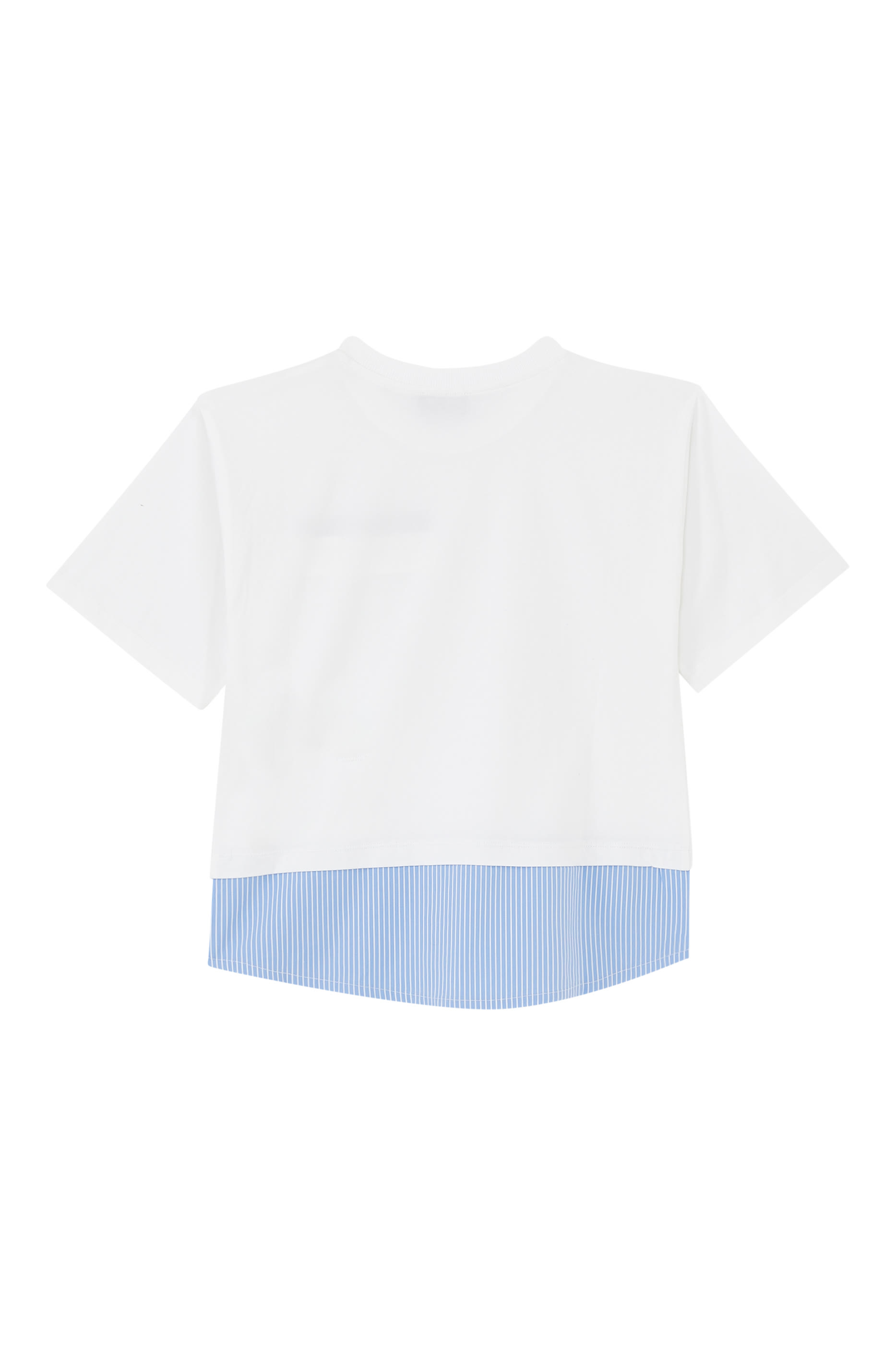 تيشيرت بشعار الماركة بتصميم مقلوب للأطفال