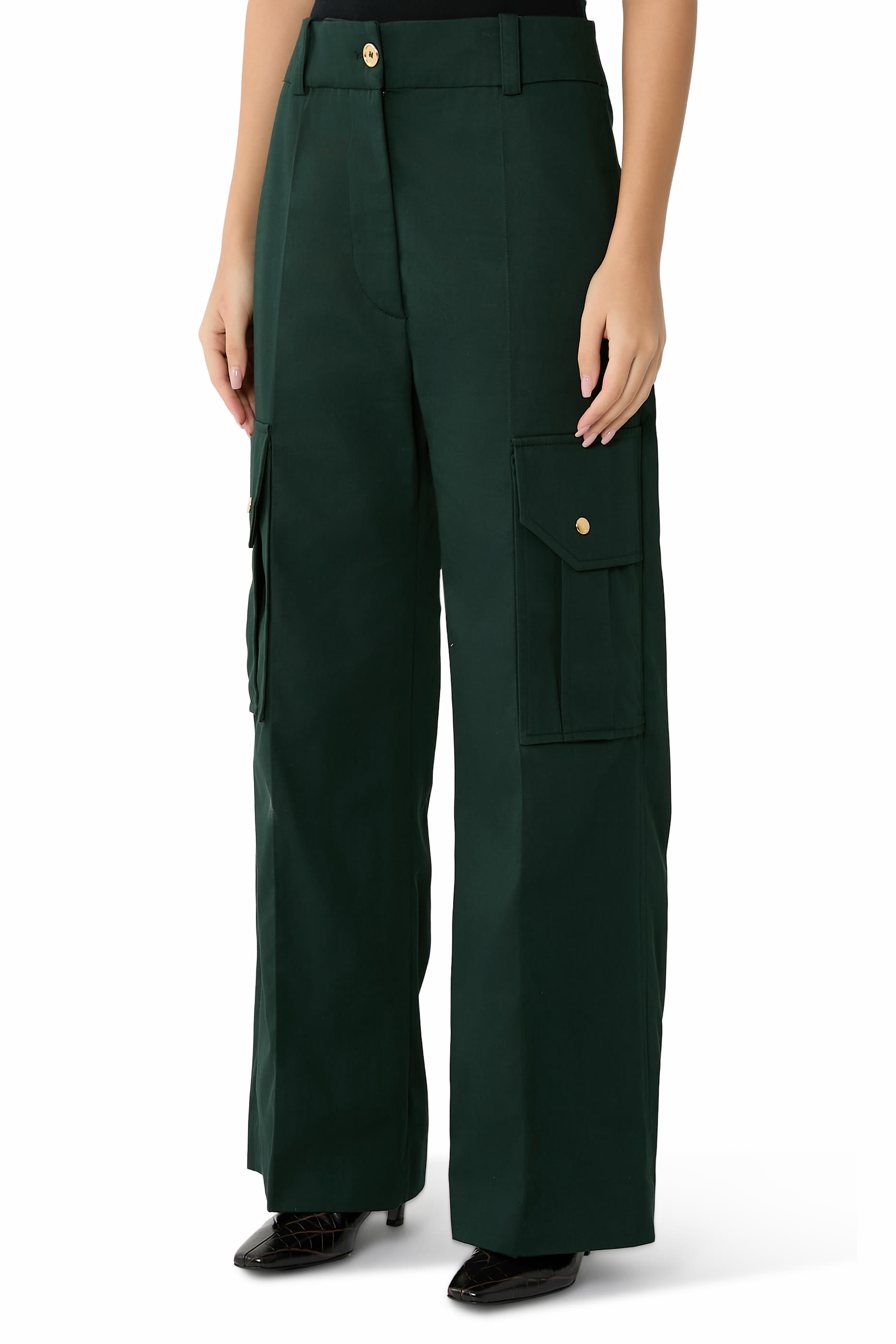 Flared Cargo Trousers