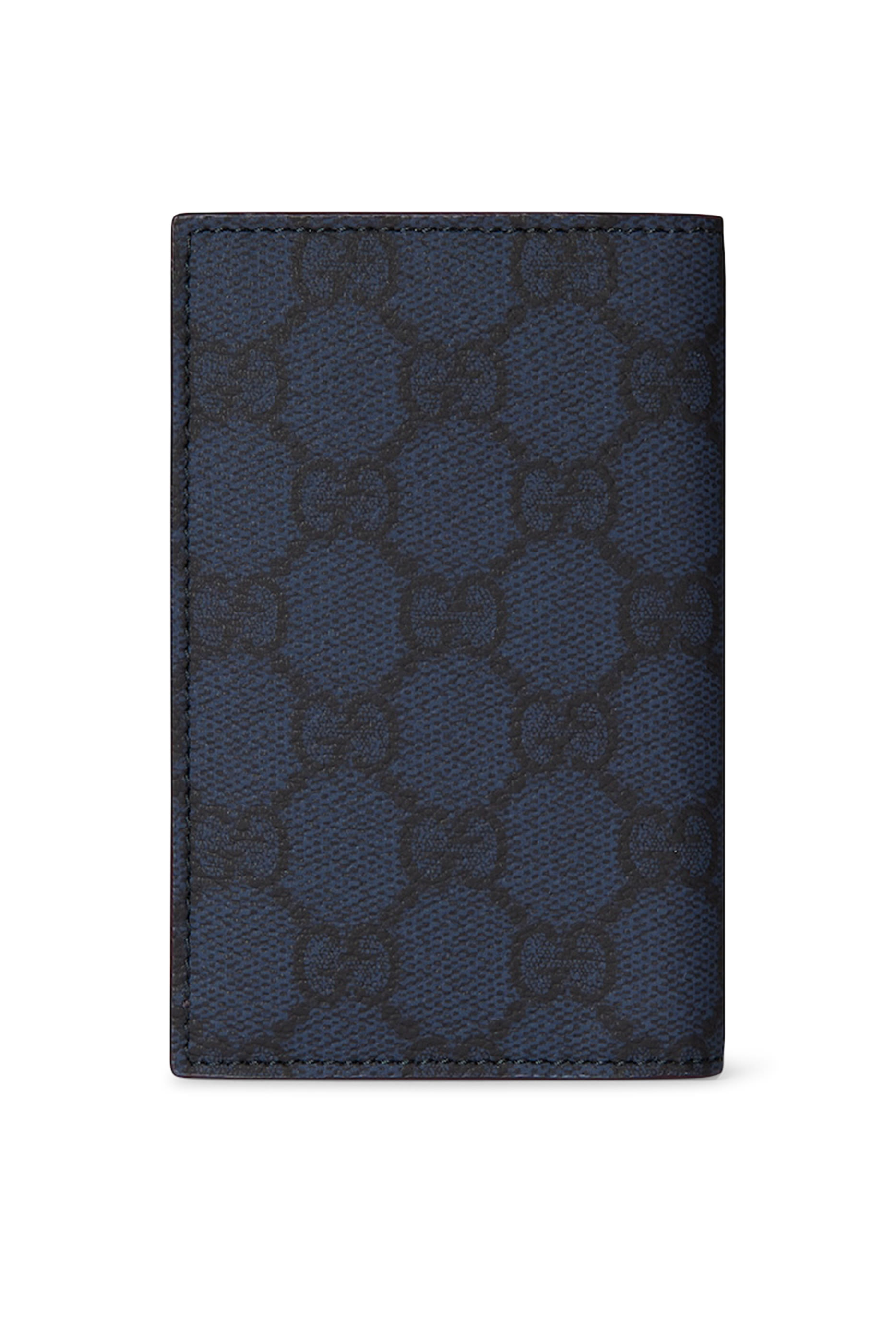 حافظة بطاقات بتصميم مستطيل بحرفي شعار الماركة