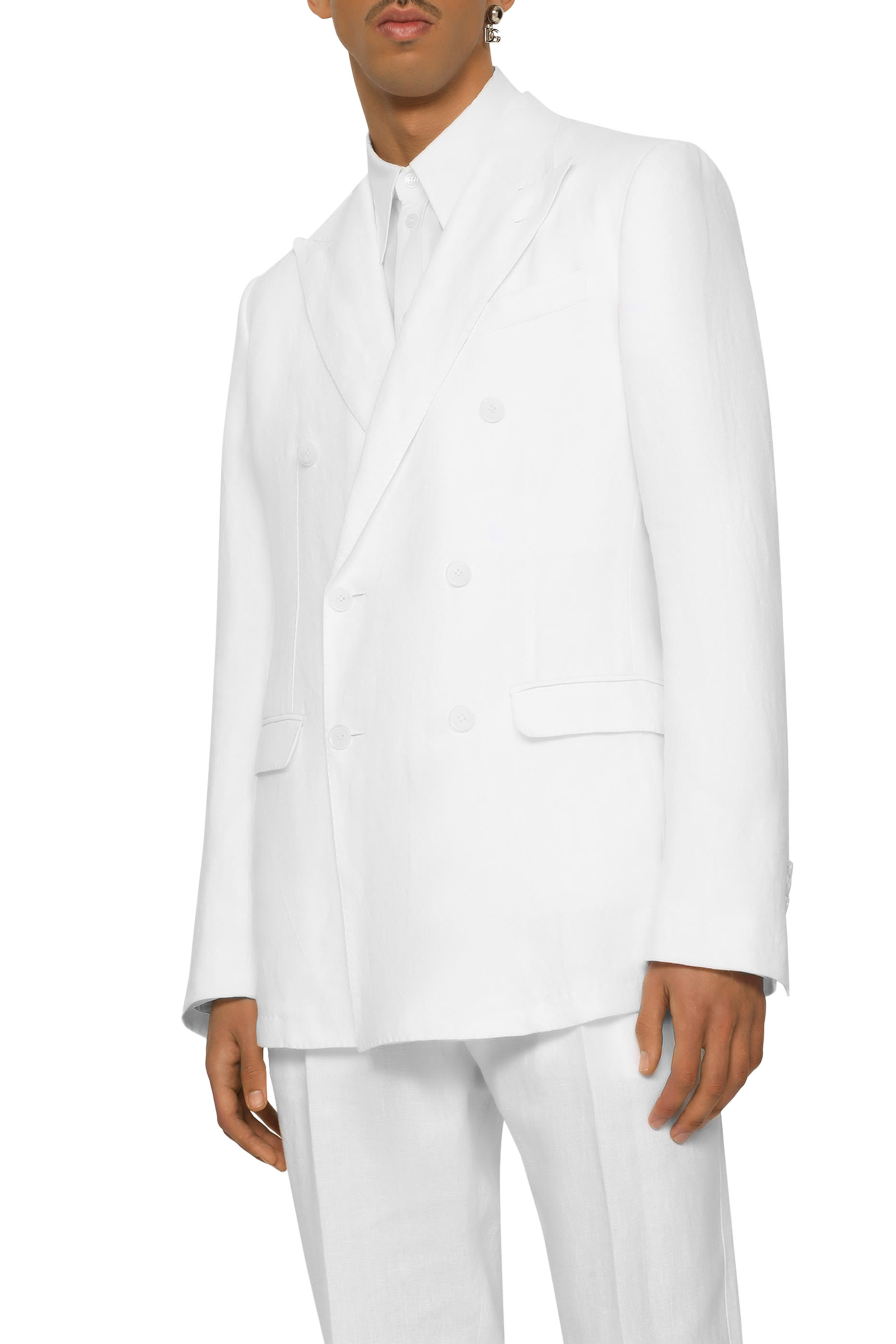 جاكيت تاورمينا بصفي أزرار كتان