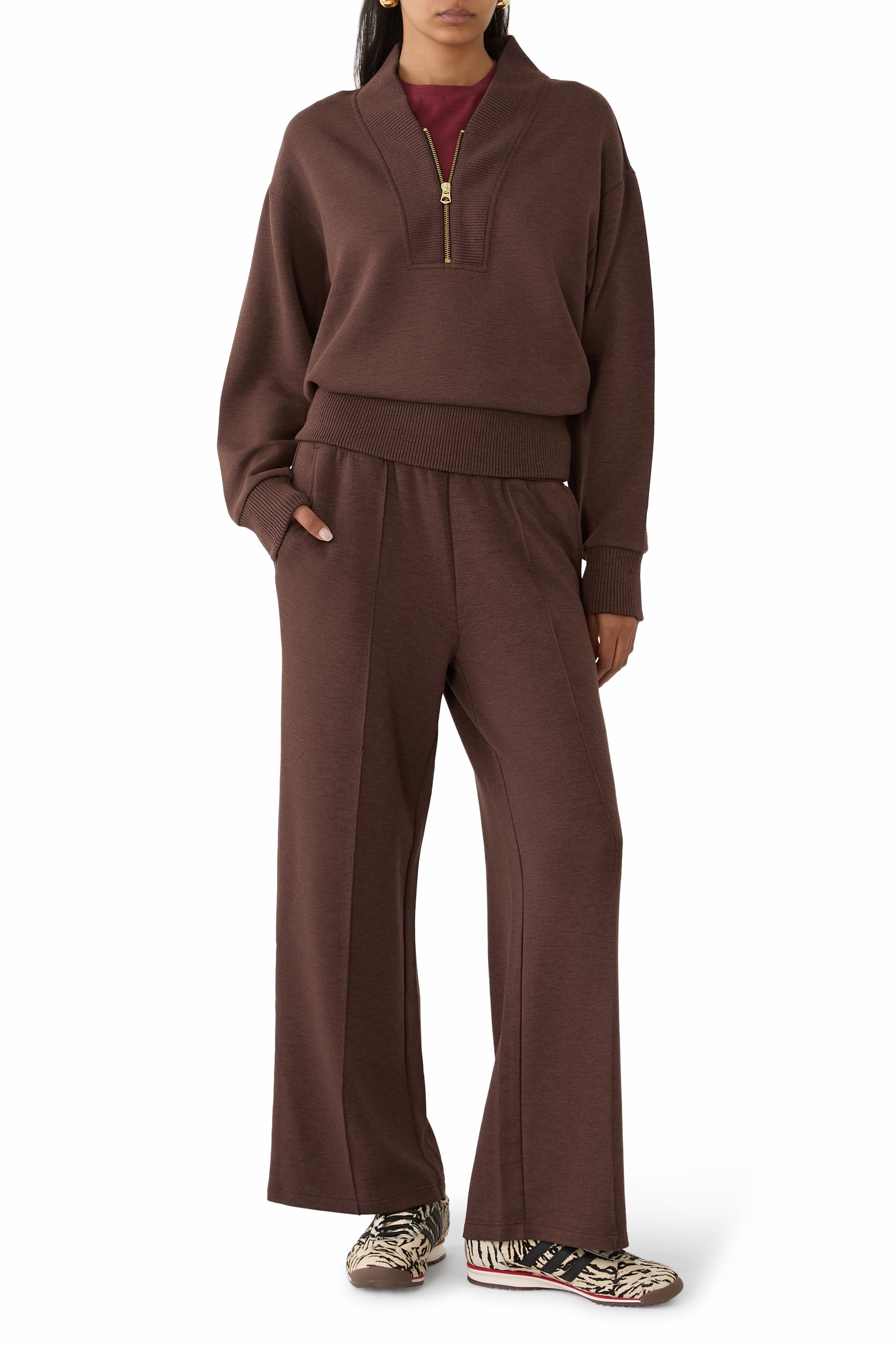 سويت شيرت سالي بنصف سحّاب