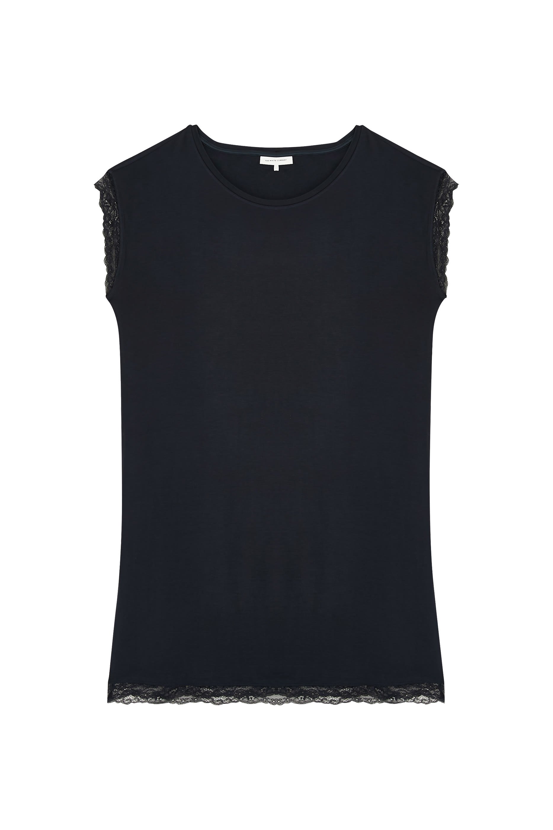 فستان نوم بحافة دانتيل جيرسيه