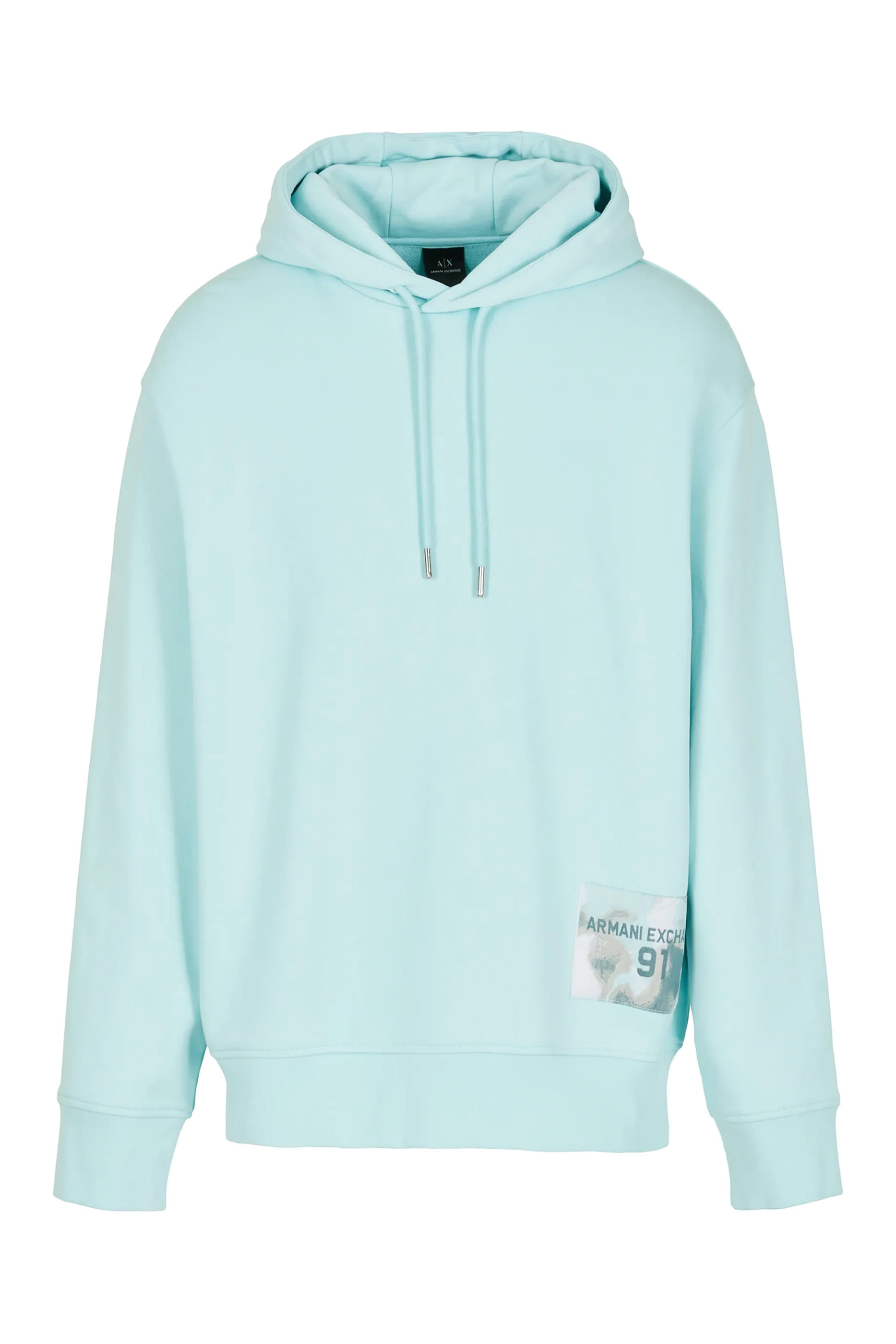 سويت شيرت بتصميم هودي برقعة شعار الماركة قطن جيرسيه