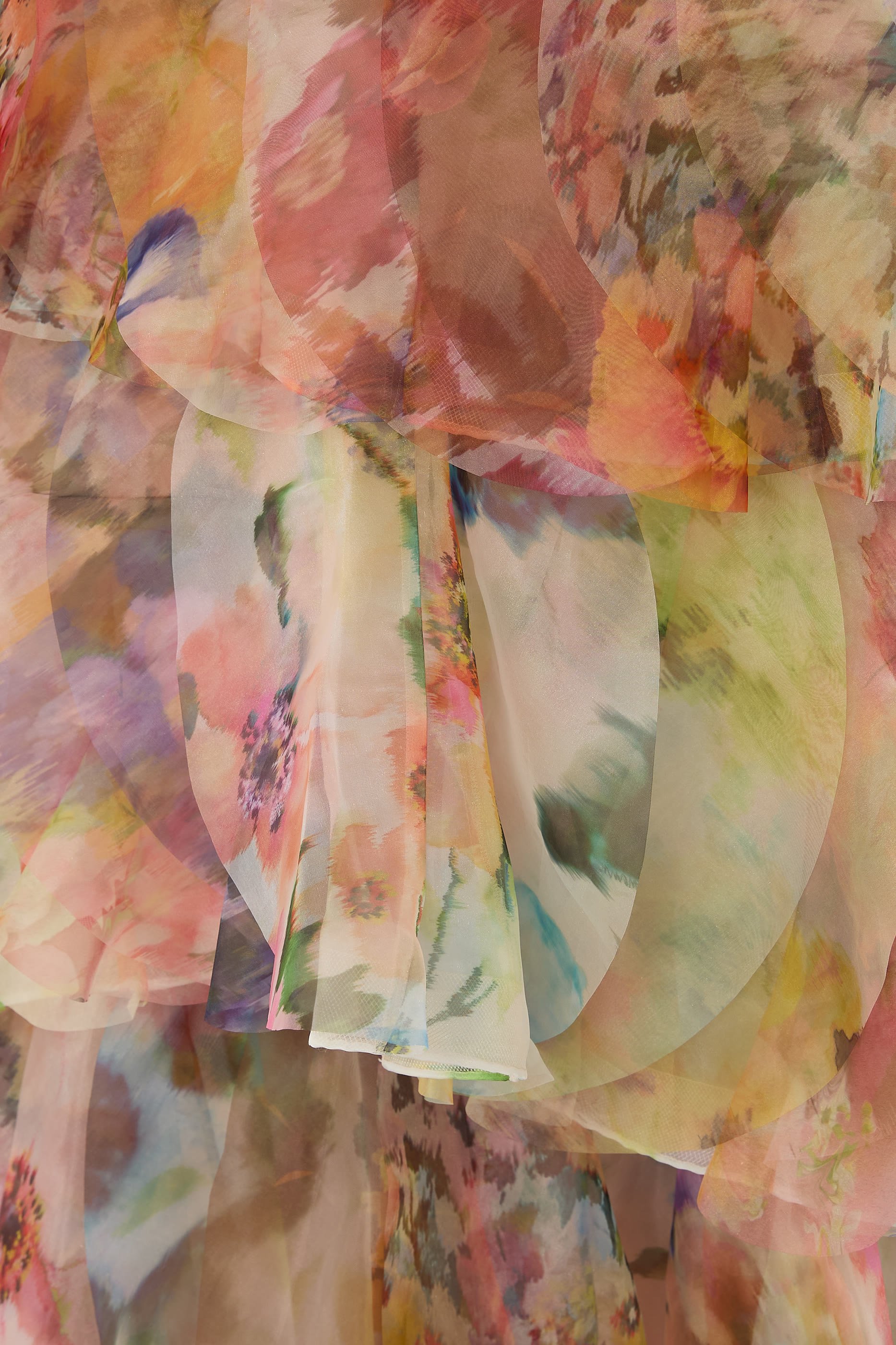 Luna Fanned Maxi Skirt