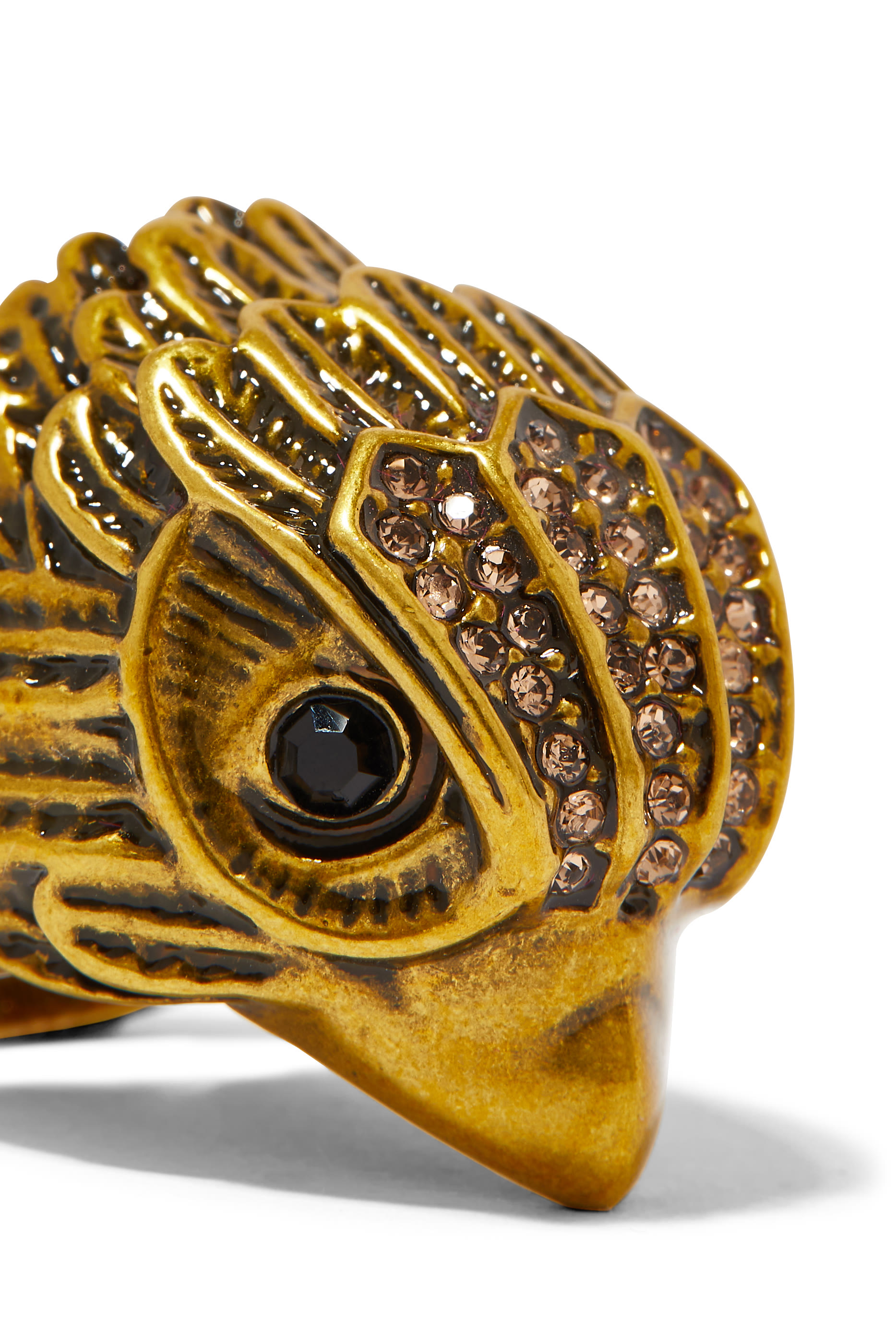 خاتم كوكتيل سميك بشعار النسر مقاس XL نحاس