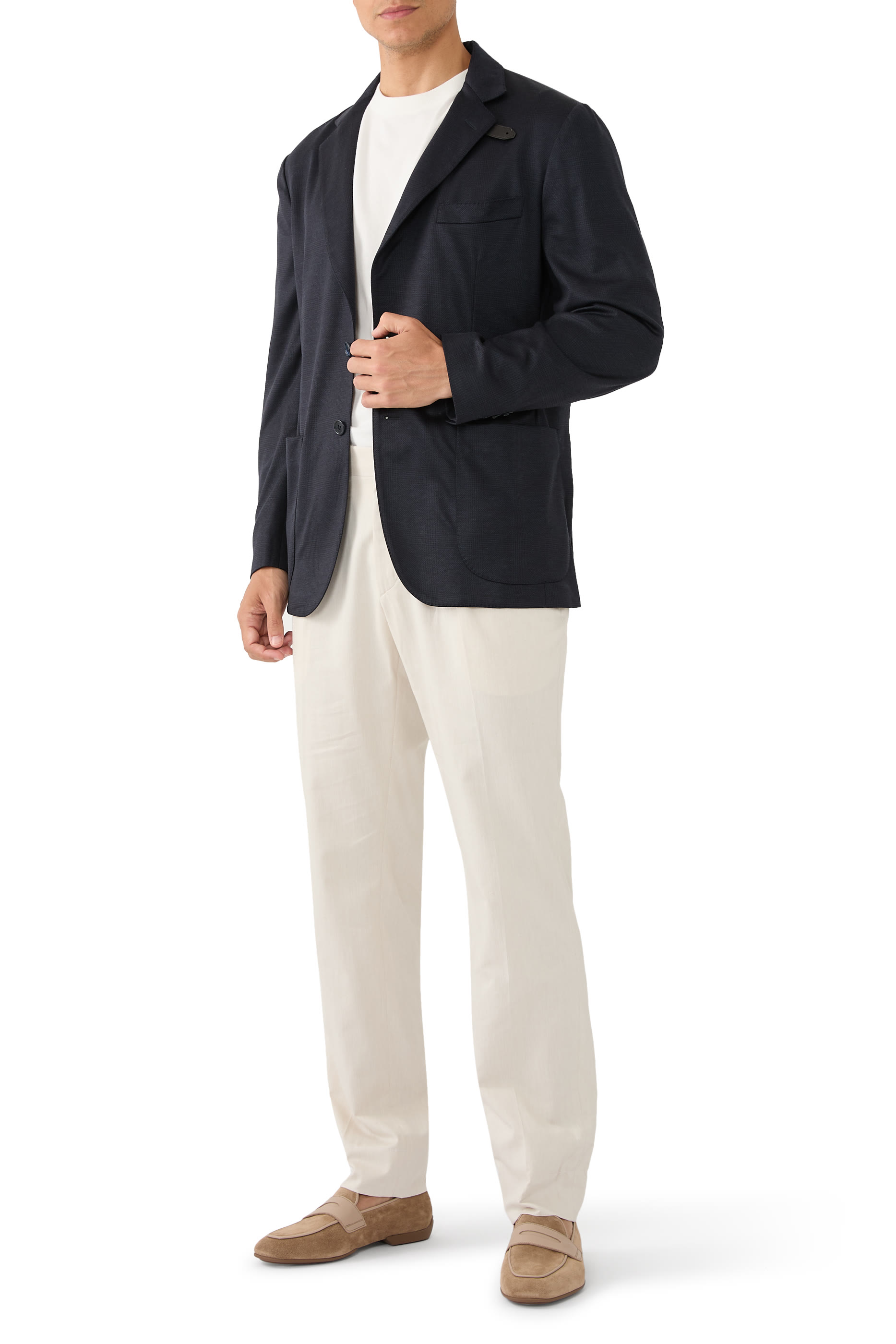 بليزر صوف جيرسيه وحرير