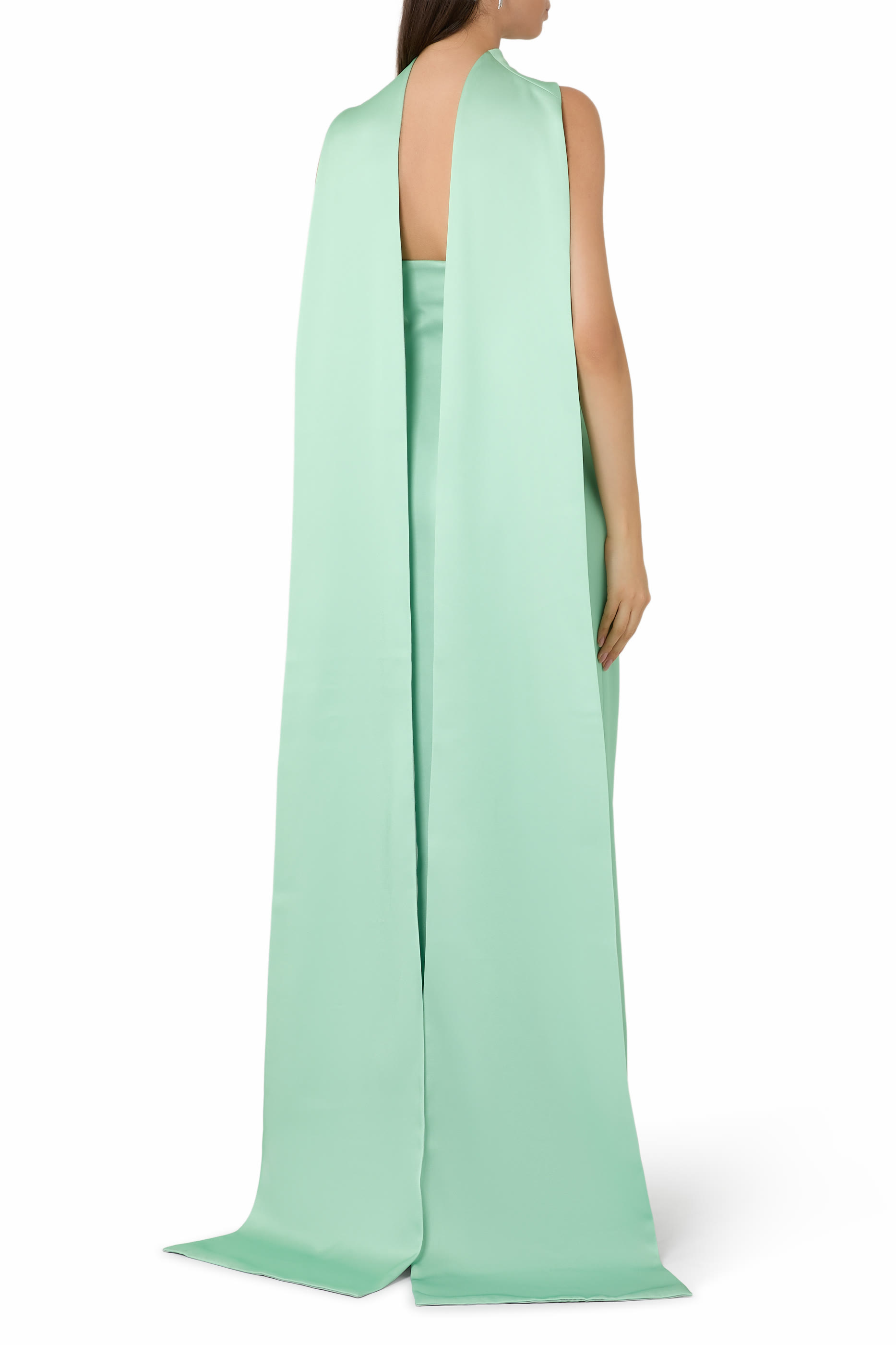 فستان سهرة لوز حرير تافيتا