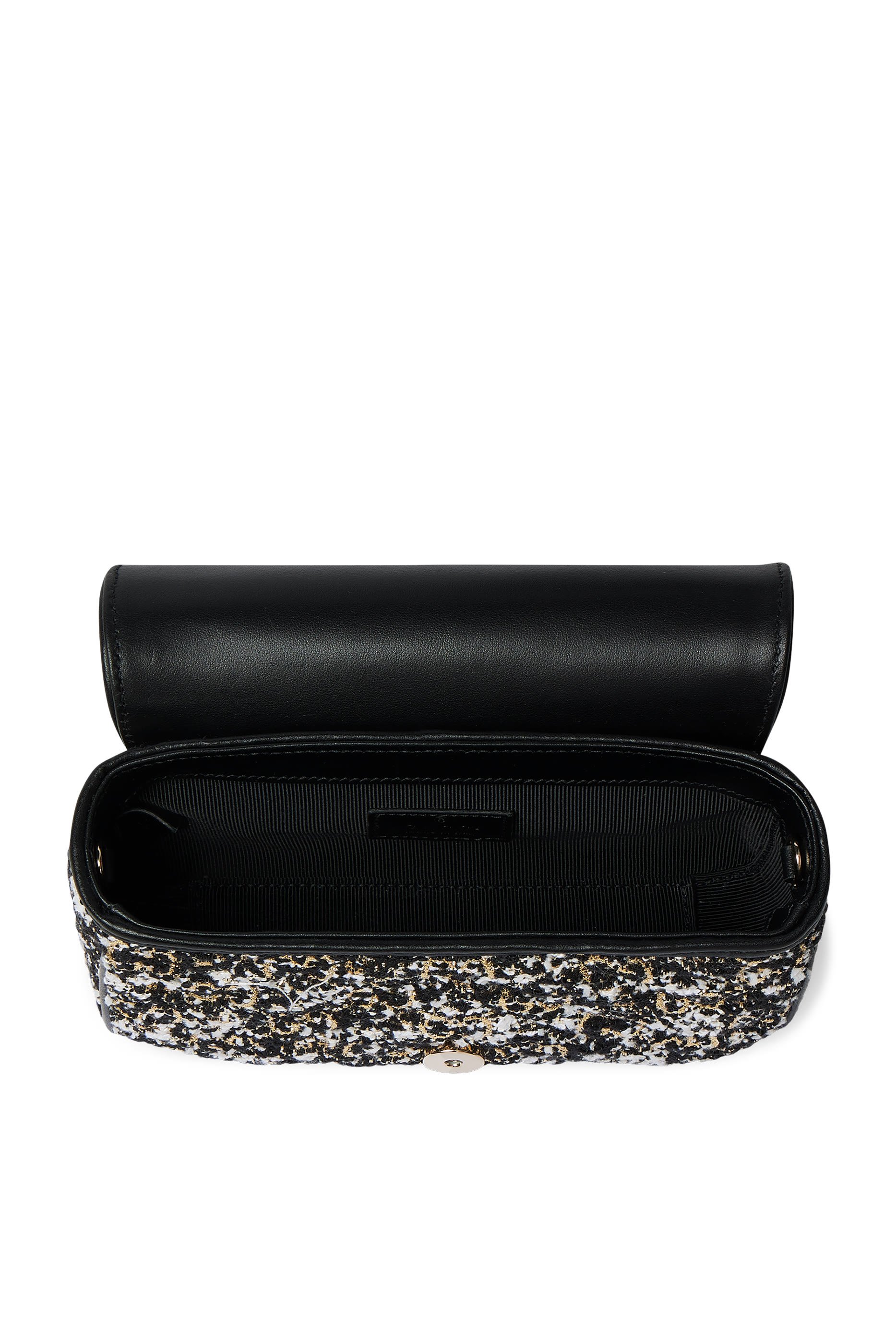 حقيبة كتف مارمونت صغيرة بنقشة حرفي شعار الماركة