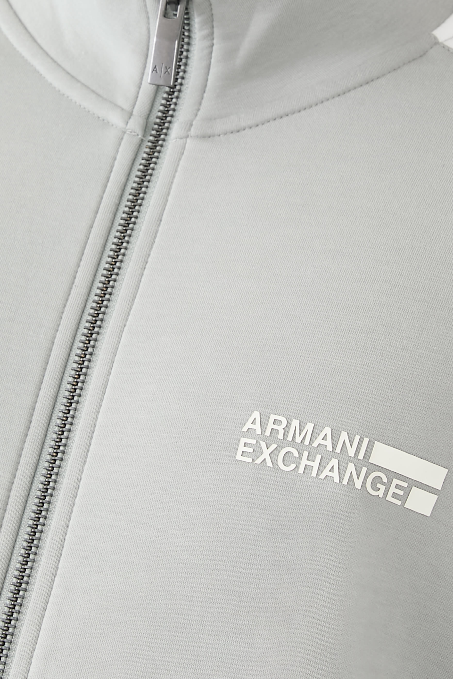 سويت شيرت بسحاب كامل وخطوط بلون مغاير