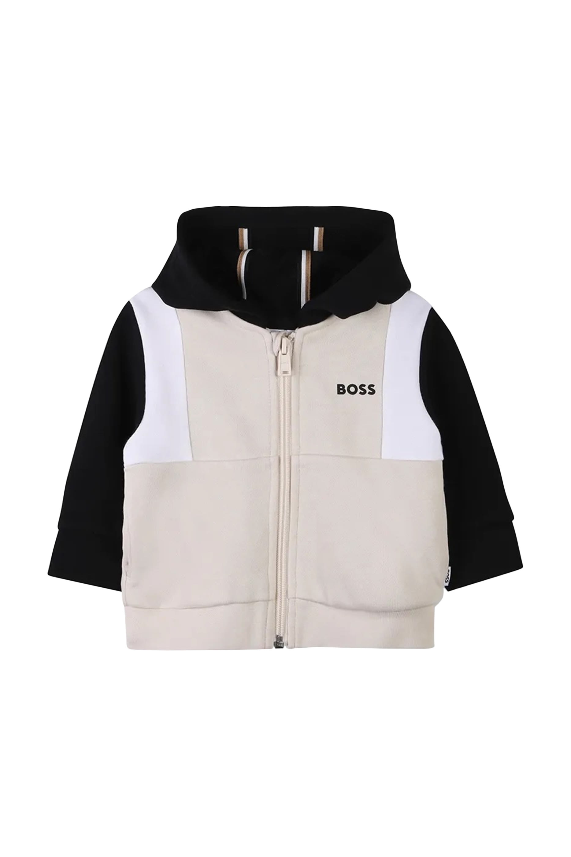 طقم بنطال وكارديغان بشعار الماركة للأطفال