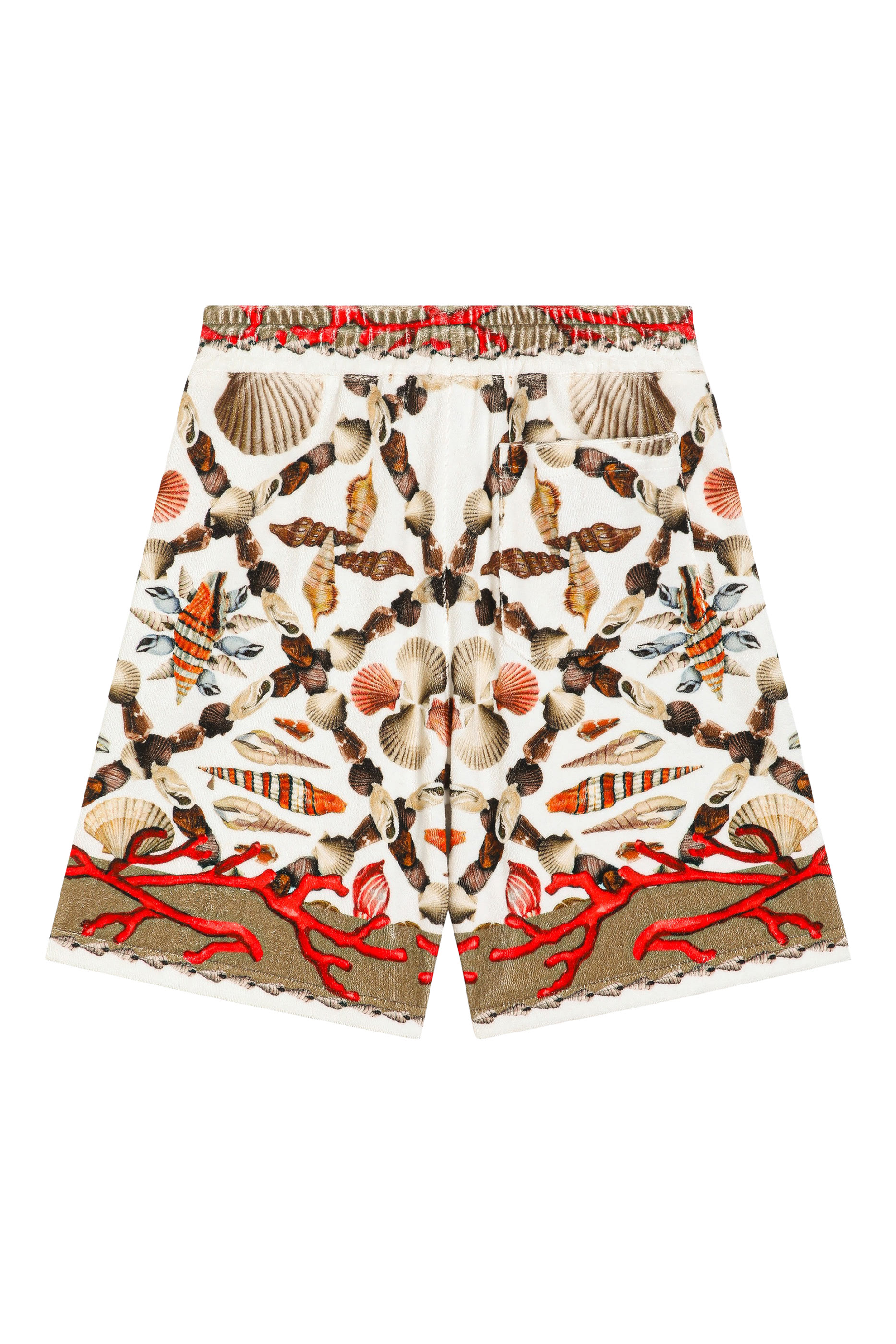 شورت بيرمودا بطبعة أصداف قطن للأطفال