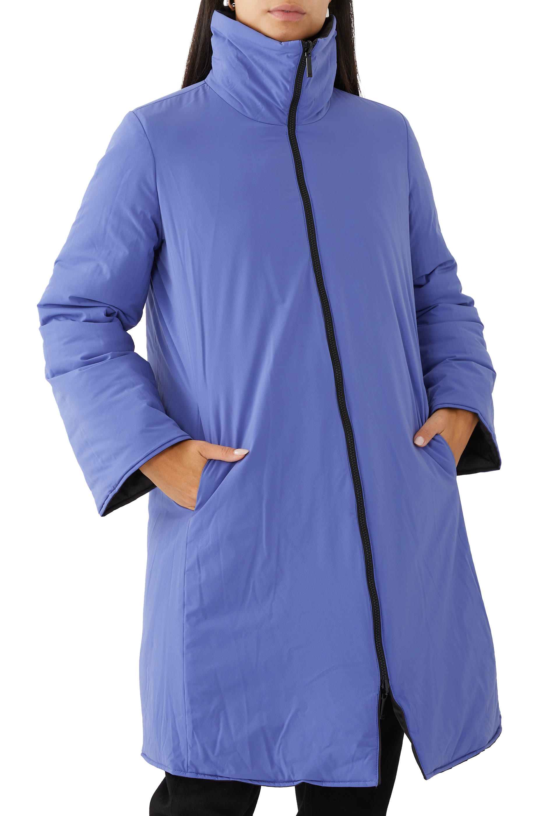 معطف او تي دابليو بوجهين وتصميم مبطن