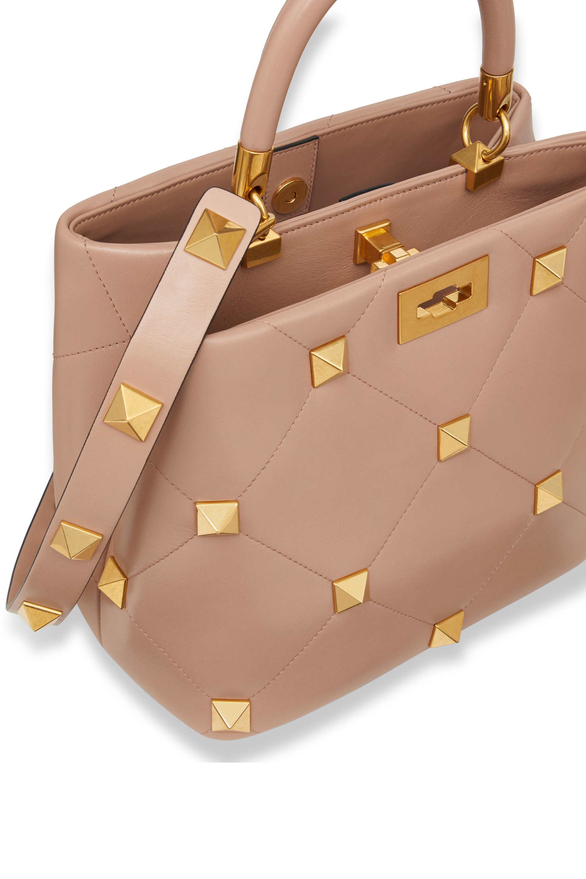 حقيبة فالنتينو غارافاني رومان بيد علوية وحلي هرمية