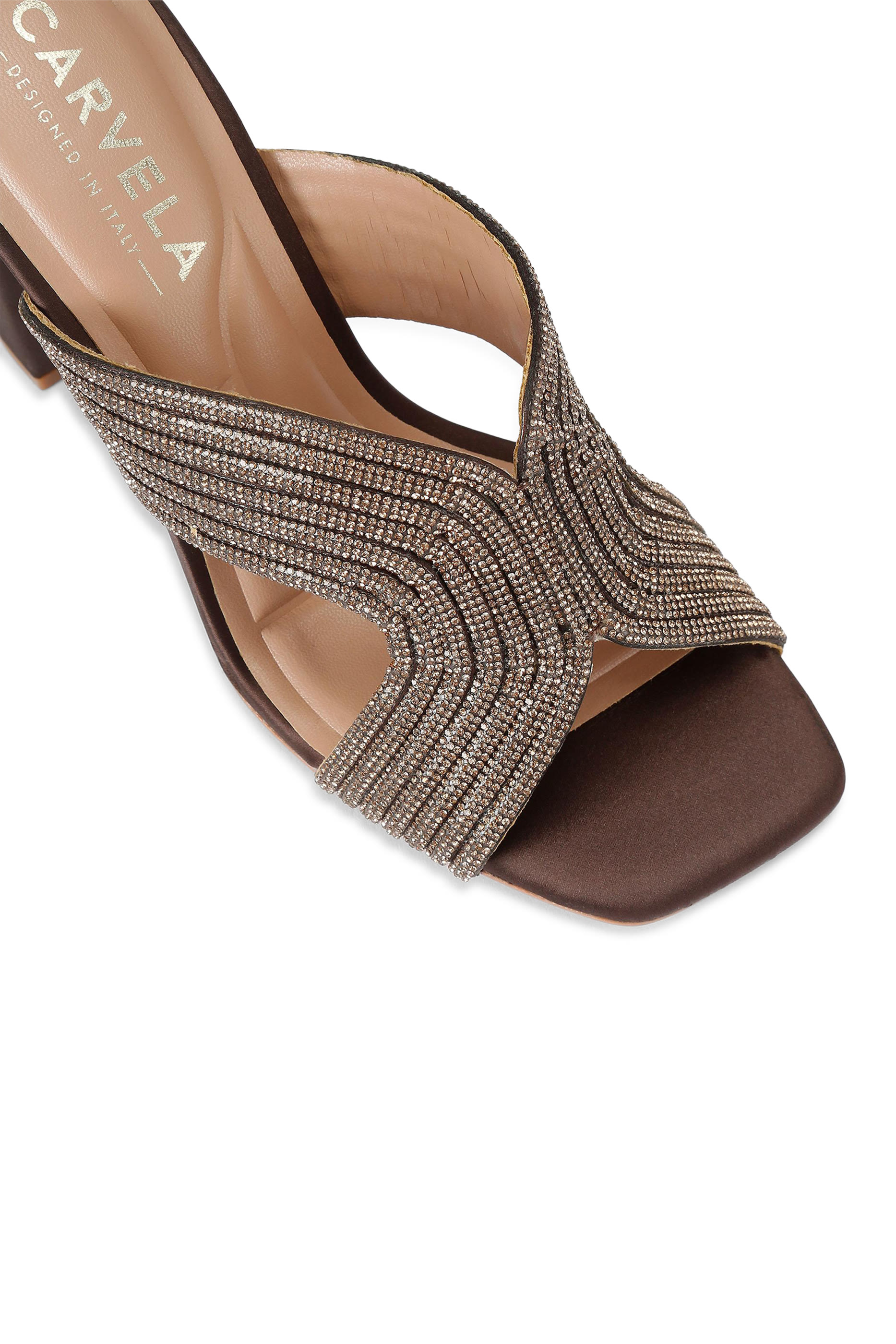 حذاء بابارازي بكعب عريض 90