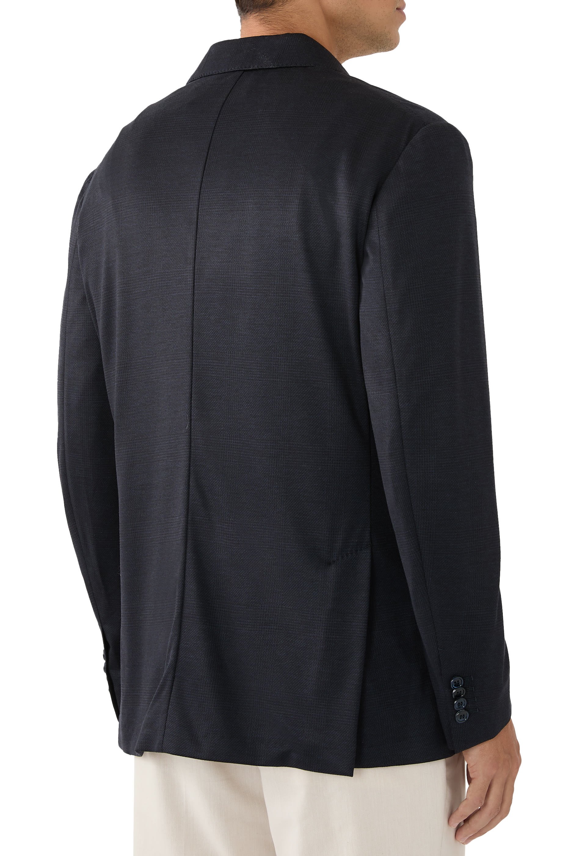 بليزر صوف جيرسيه وحرير